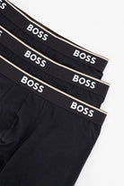 BOSS Men's Long Boxer Briefs – 3 Pack, Black | Stretch Cotton Underwear