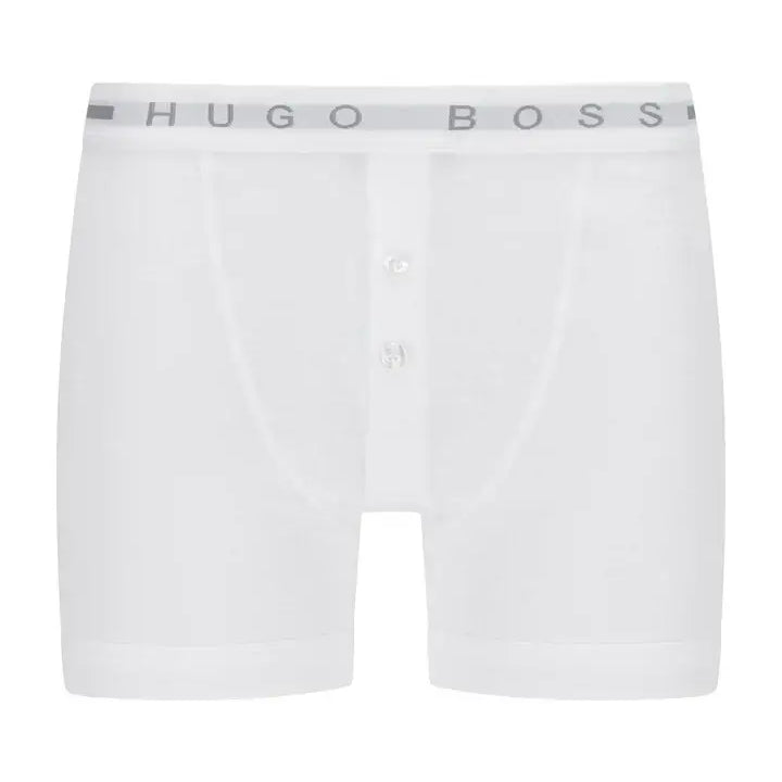 BOSS Trunk Button Fly Boxer Short in White