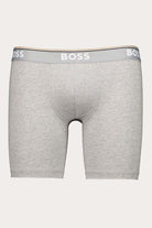 BOSS Men's Long Boxer Briefs – 3 Pack (Black / White / Grey )