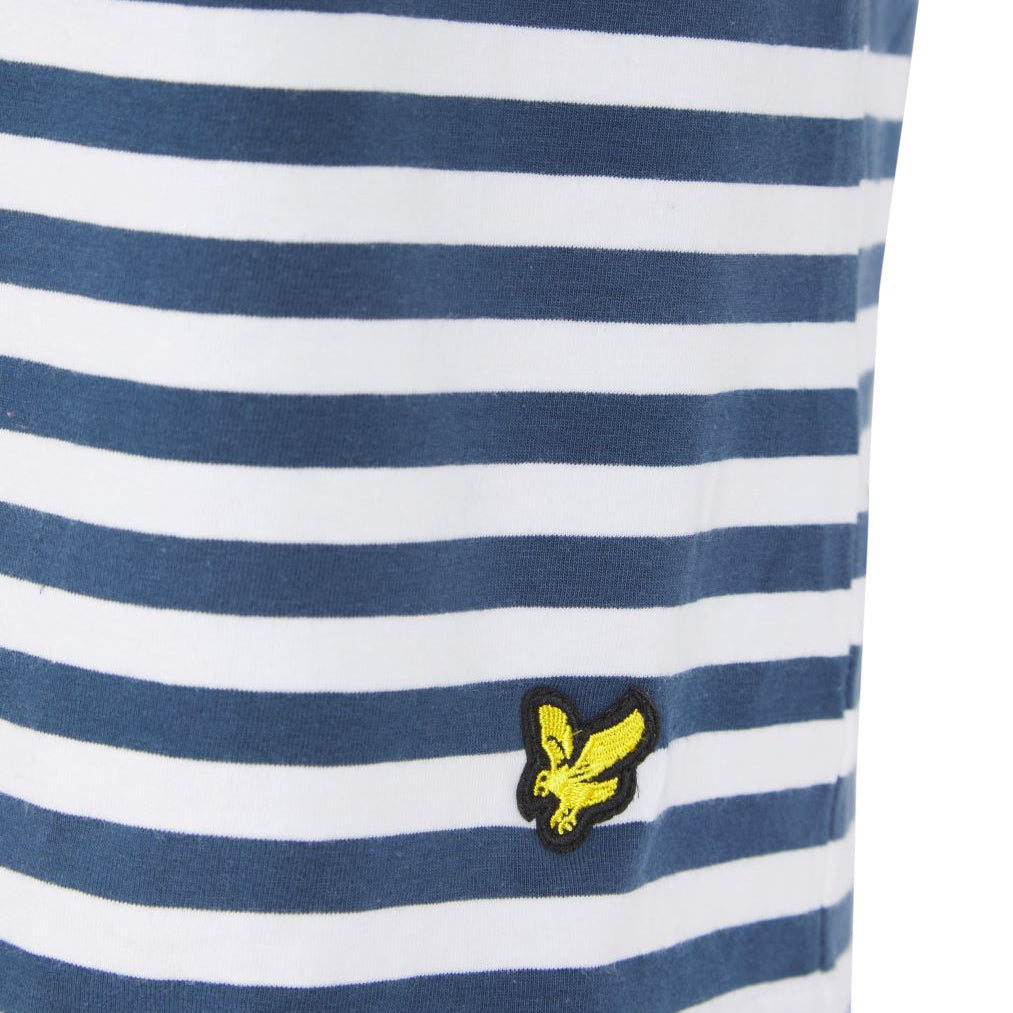 Lyle & Scott Brock Short Pyjama Set - Bright White/Dark Denim