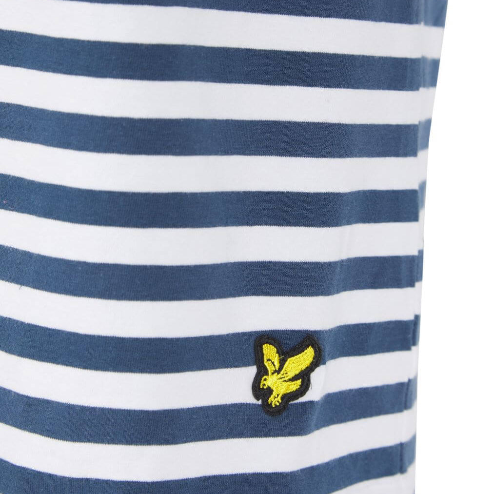 Lyle & Scott Brock Short Pyjama Set - Bright White/Dark Denim