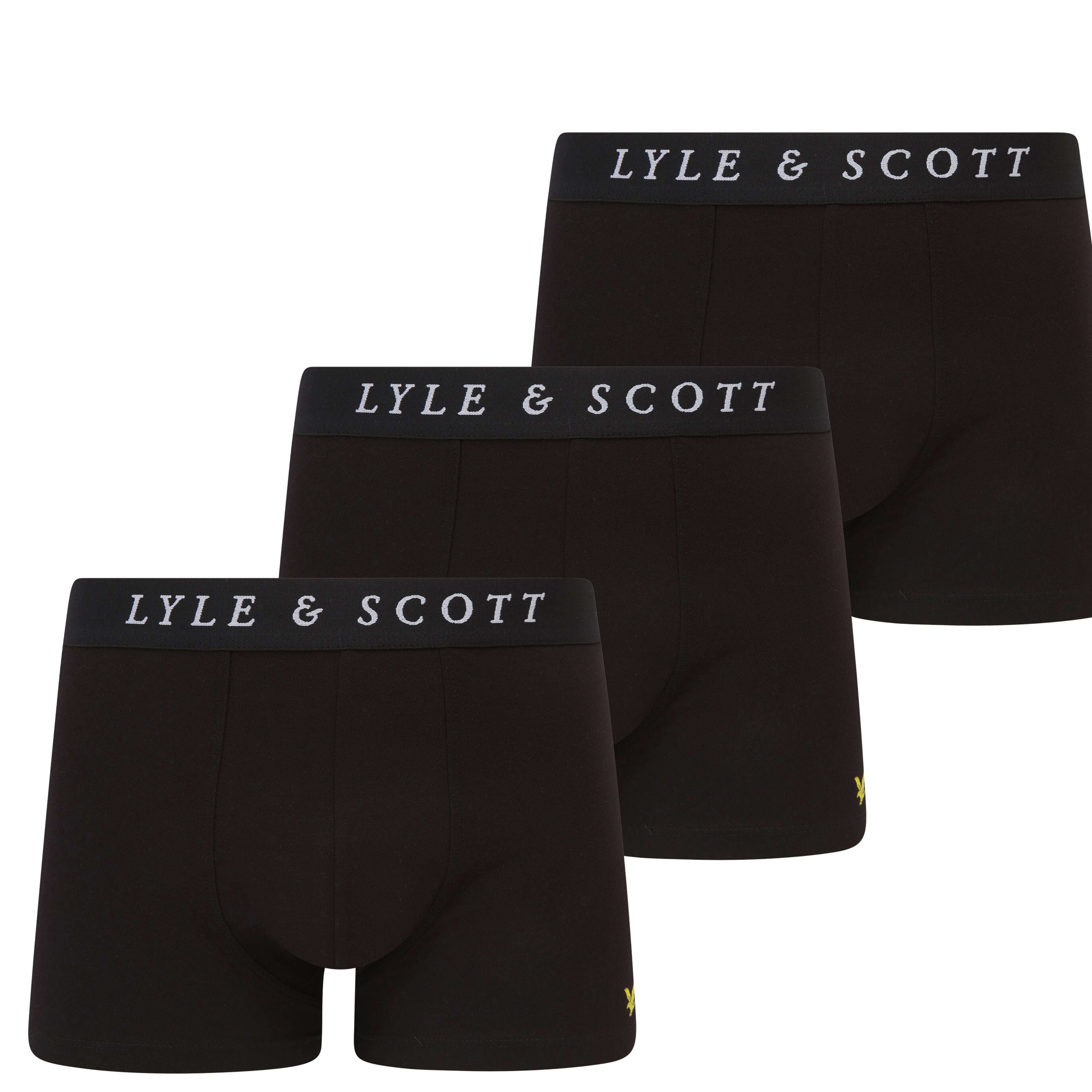 Lyle & Scott Multi Underwear Trunks 3 Pack - Black