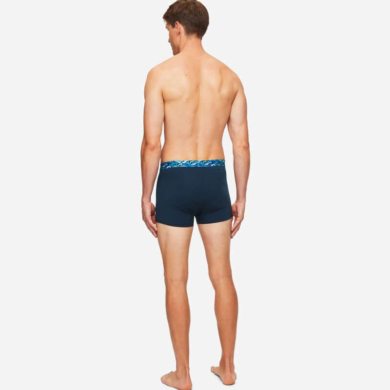 Derek Rose Men's Boxer Briefs Band 58 Pima Cotton Stretch Navy