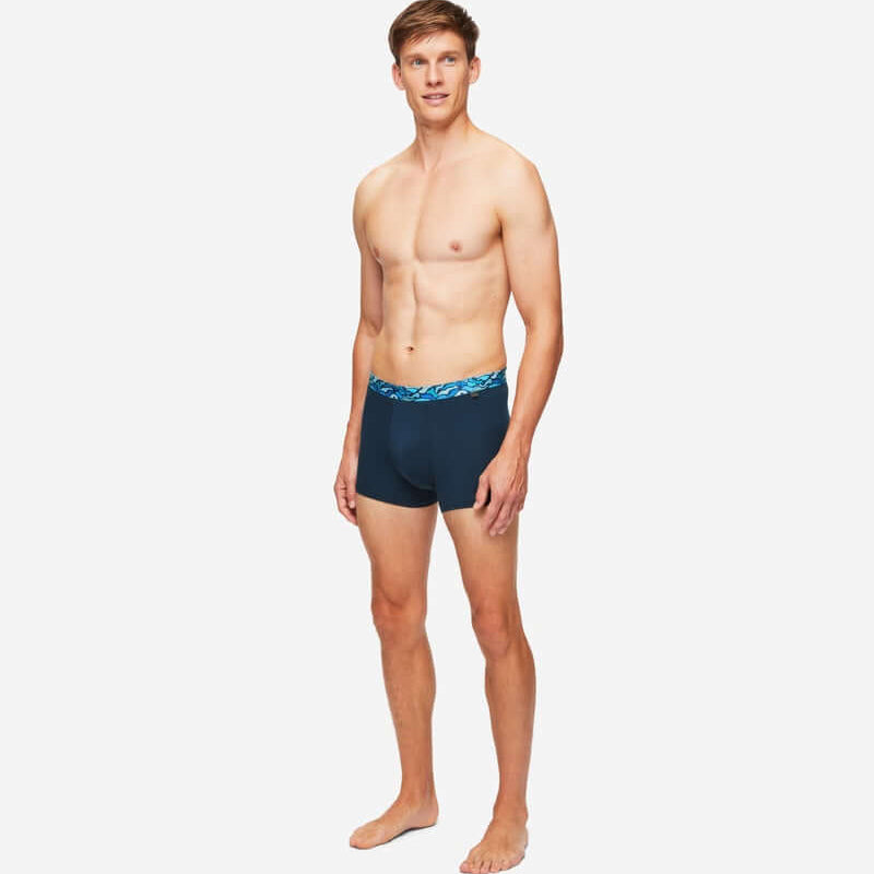 Derek Rose Men's Boxer Briefs Band 58 Pima Cotton Stretch Navy