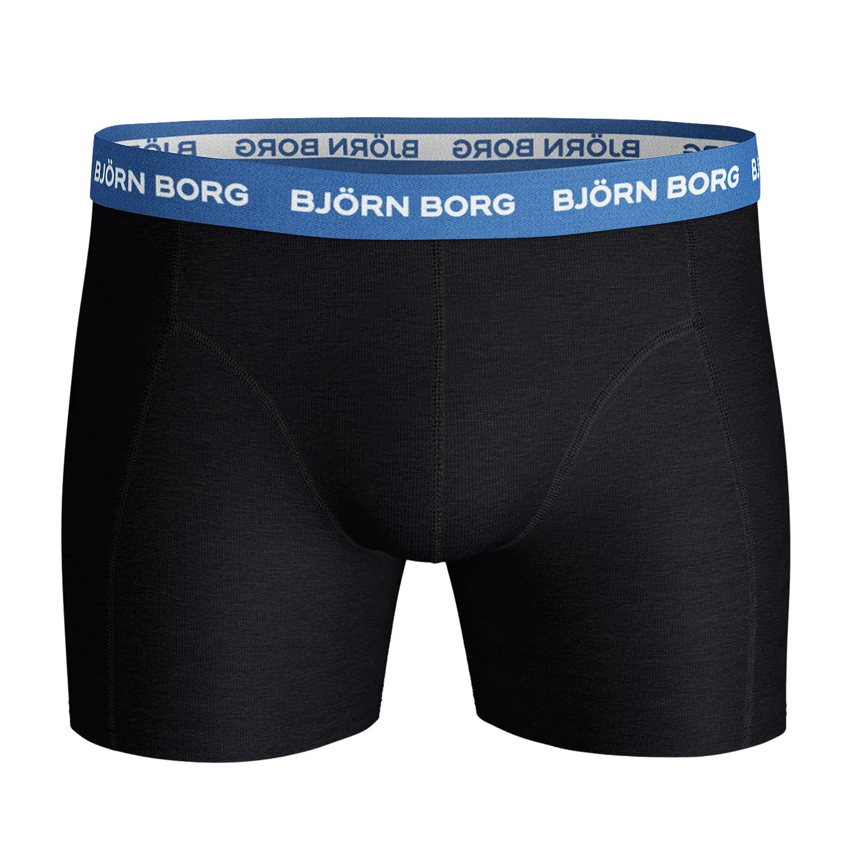 Bjorn Borg Cotton Stretch Boxer Trunks 3 Pack - Black, Contrast Solids Boxershorts