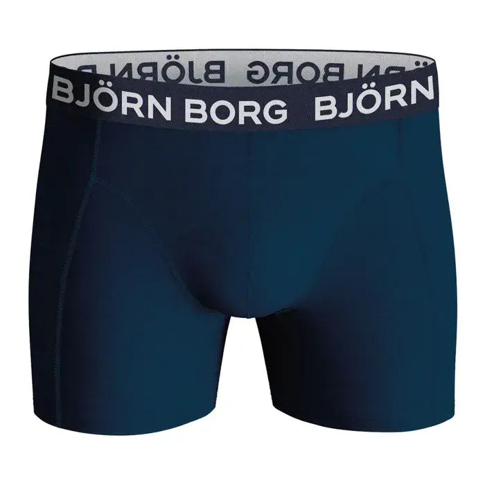 Björn Borg 3 Pack Cotton Stretch Boxers - Blue/Navy/Indigo