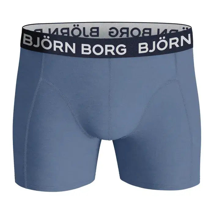Björn Borg 3 Pack Cotton Stretch Boxers - Blue/Navy/Indigo