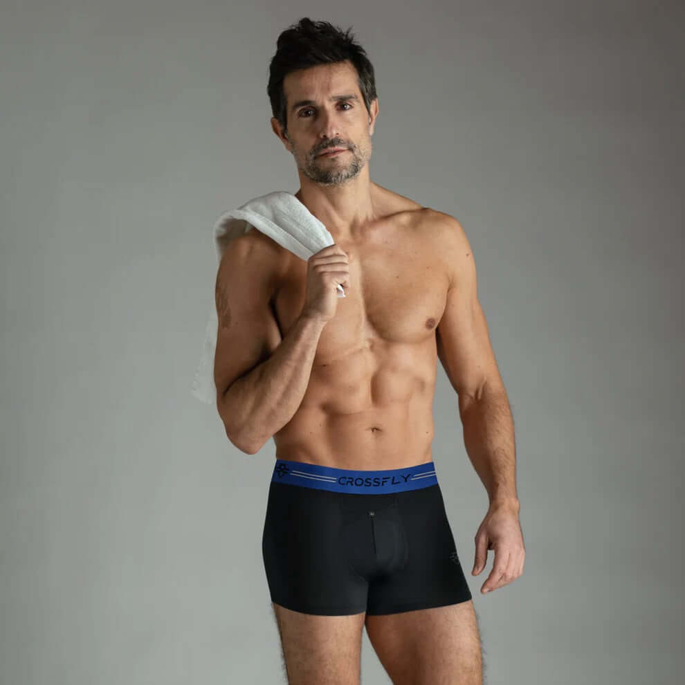 Crossfly Supersoft Modal 3 Pack Ikon Trunks - Black Multi