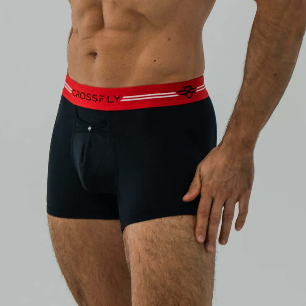 Crossfly Supersoft Modal 3 Pack Ikon Trunks - Black Multi