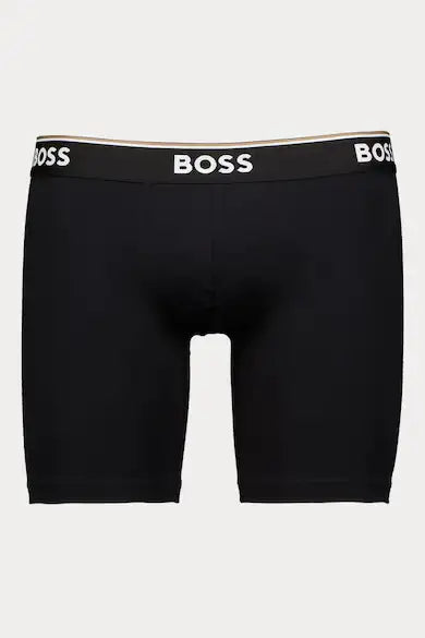BOSS Men's Long Boxer Briefs – 3 Pack (Black / White / Grey )