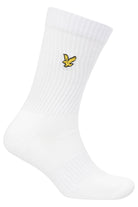 Lyle & Scott Men's 5 Pack Camdyn Sport Socks – Soft Cotton Blend, White