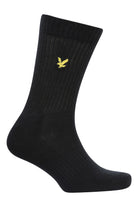Lyle & Scott Men's 5 Pack Camdyn Sport Socks – Soft Cotton Blend, Black / White