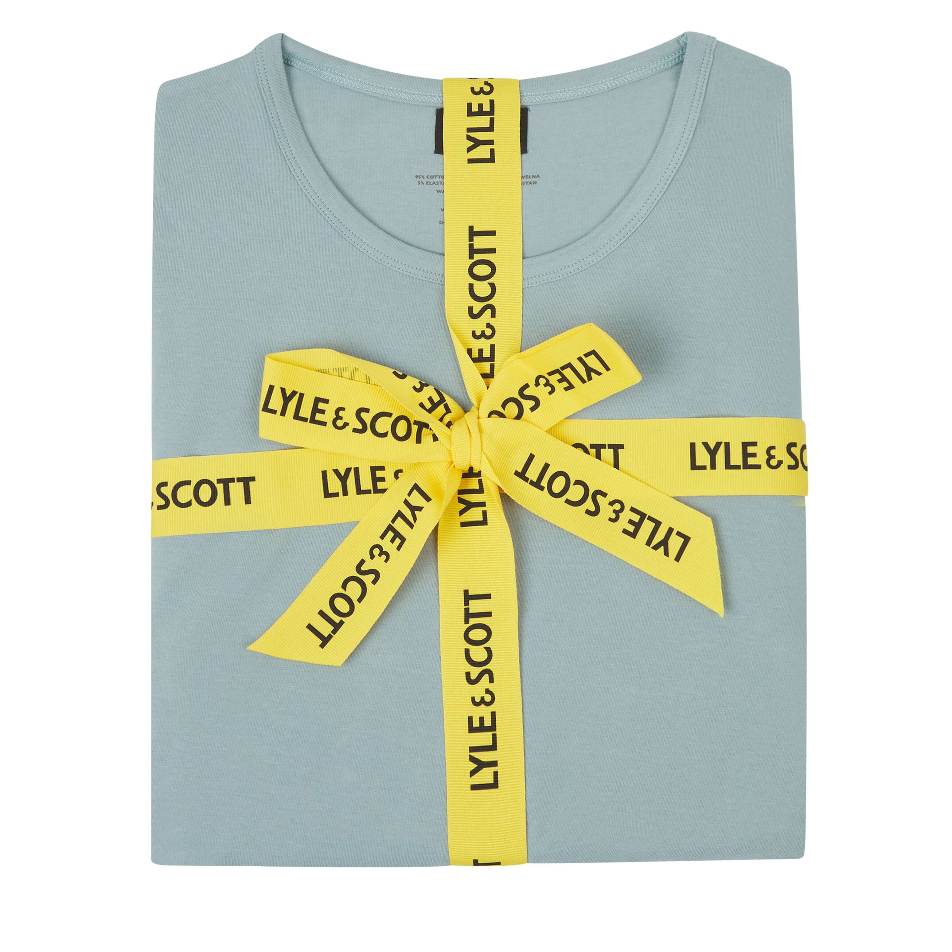 Lyle & Scott Cash T-Shirt and Cuffed Bottoms Lounge Set - Tourmaline / Peacoat