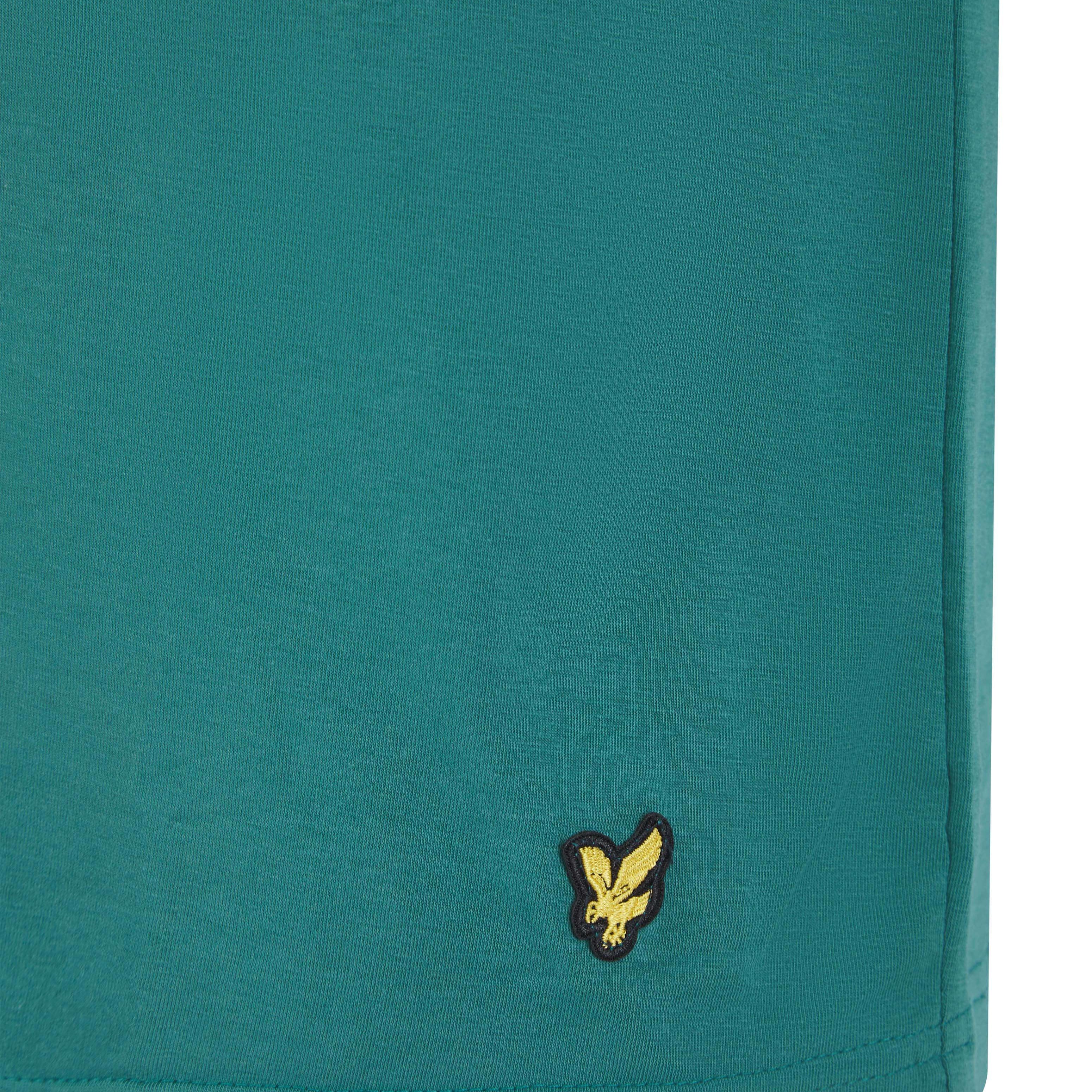 Lyle & Scott Cash T-Shirt and Cuffed Bottoms Lounge Set - Bayberry / Peacoat