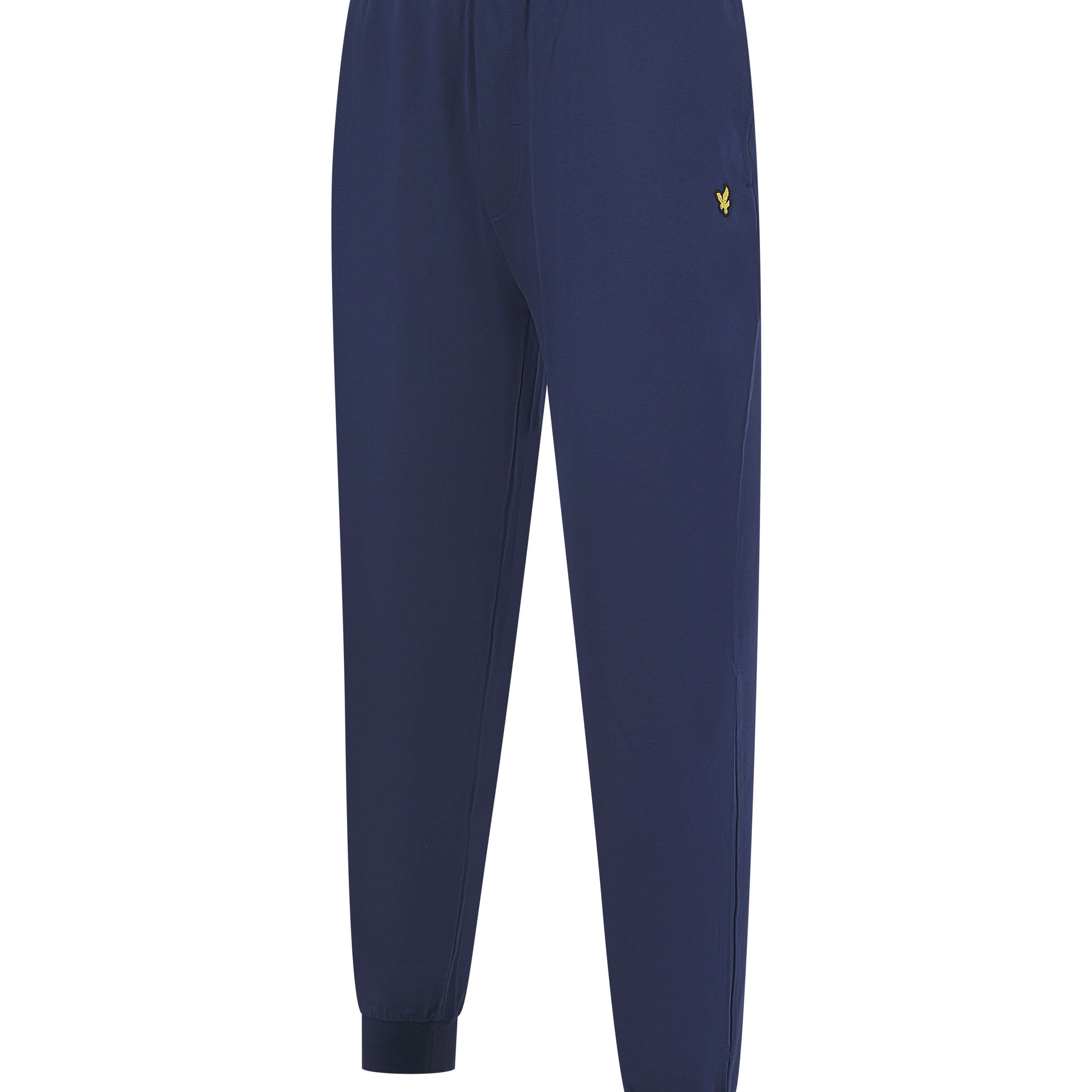 Lyle & Scott Cash T-Shirt and Cuffed Bottoms Lounge Set - Bayberry / Peacoat