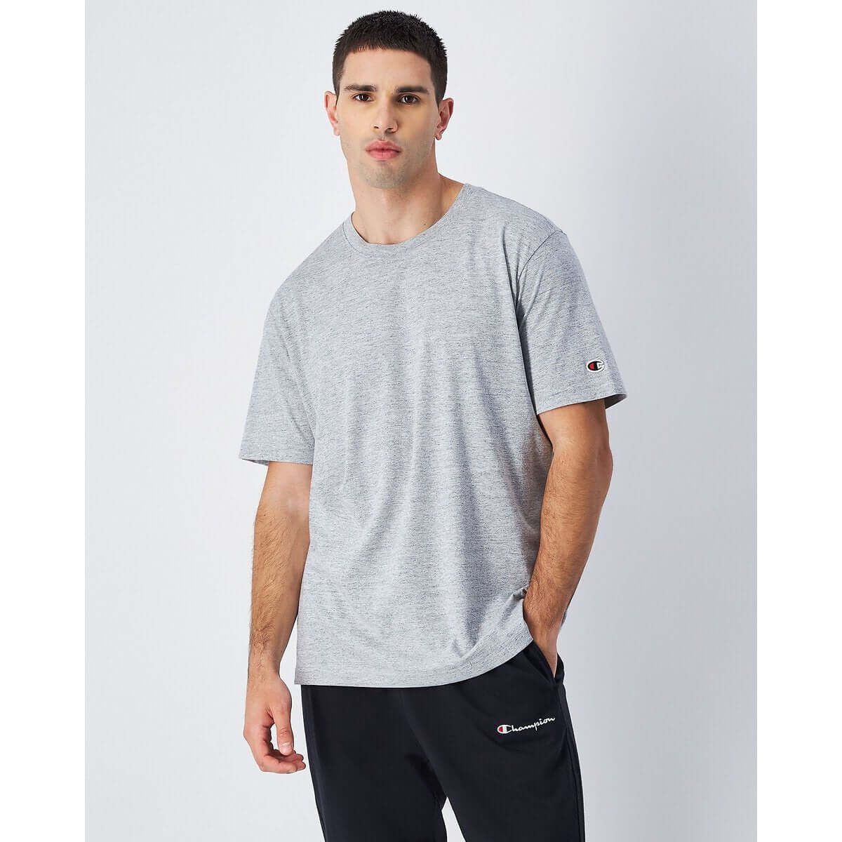 Champion Pack of 2 T-Shirts with Short Sleeves - Grey / Black