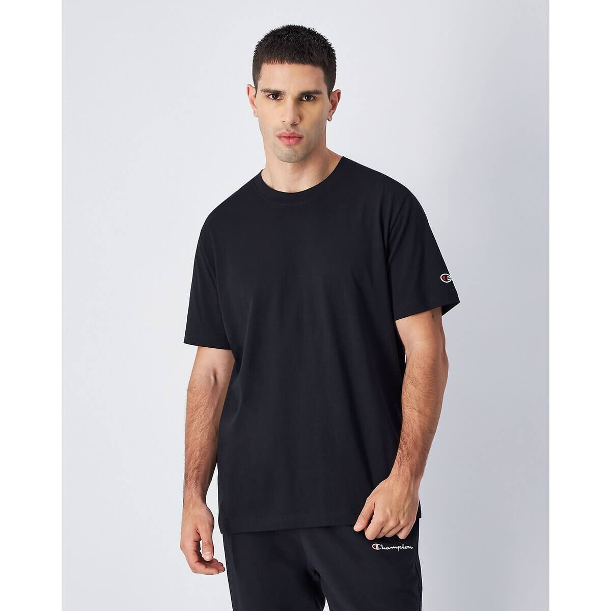 Champion Pack of 2 T-Shirts with Short Sleeves - Grey / Black