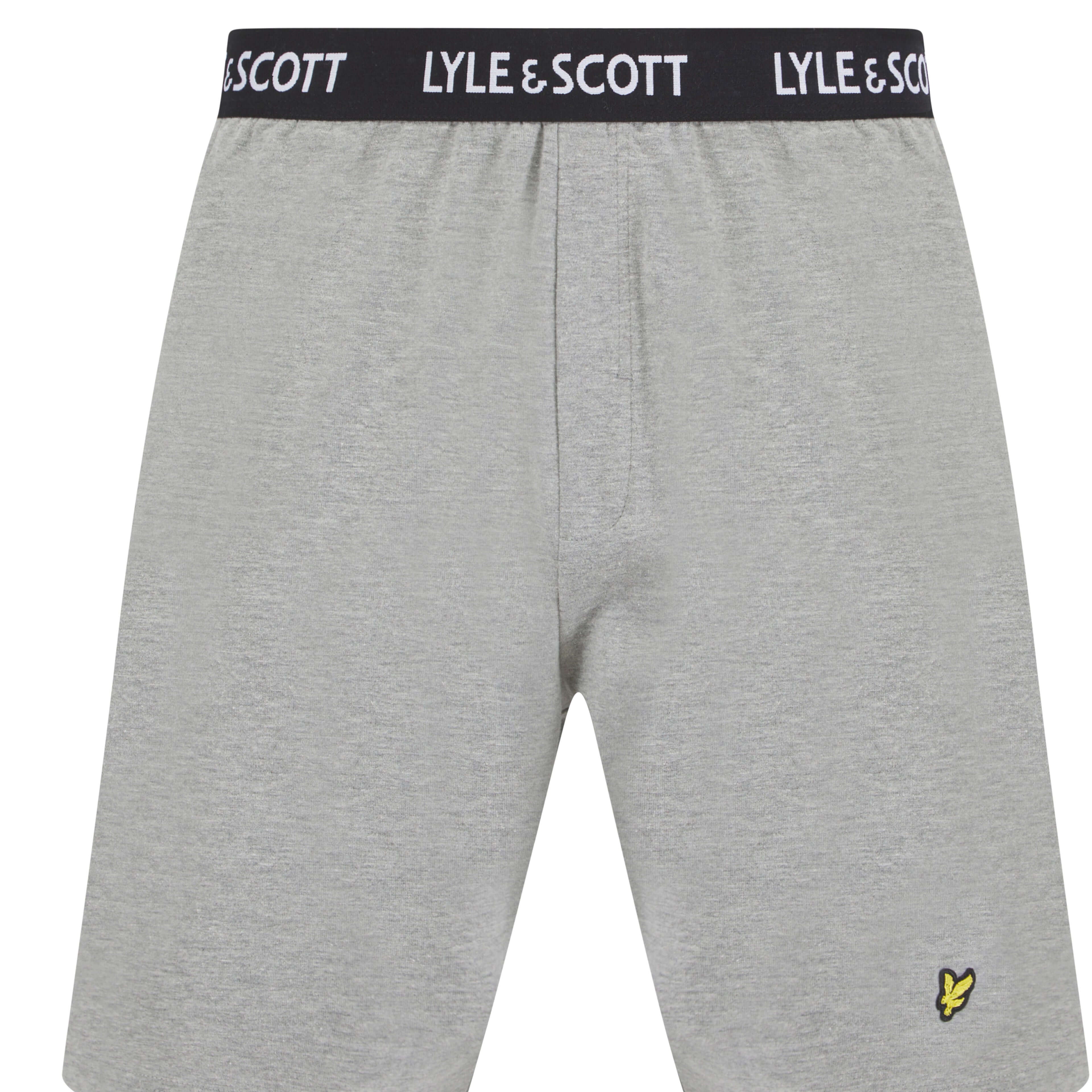 Lyle & Scott Charlie Shorts Lounge Set - Climbing IVY / Grey Marl
