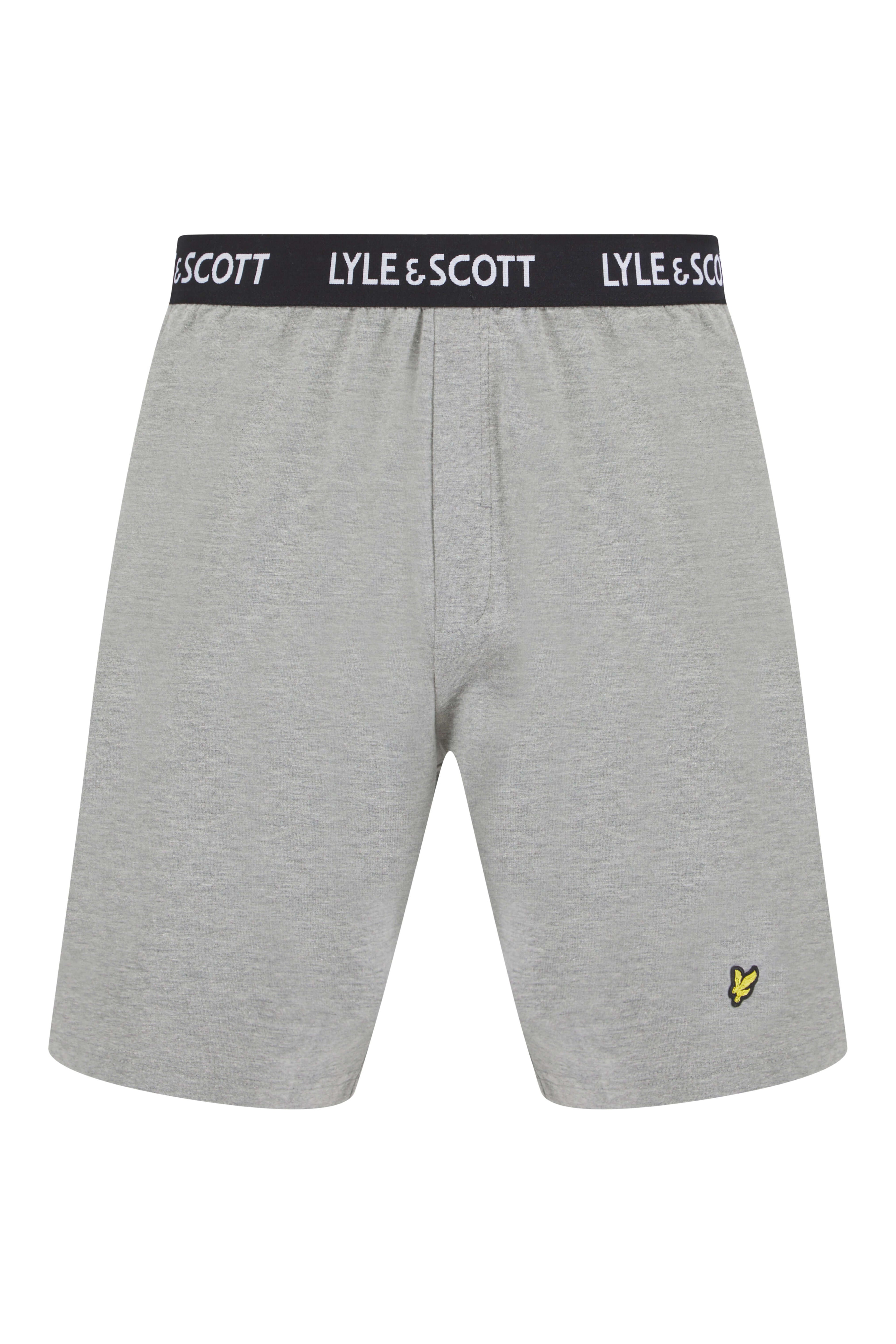 Lyle & Scott Charlie Shorts Lounge Set - Climbing IVY / Grey Marl