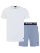 Lyle & Scott Charlie Shorts Lounge Set - Bright White / Tempest