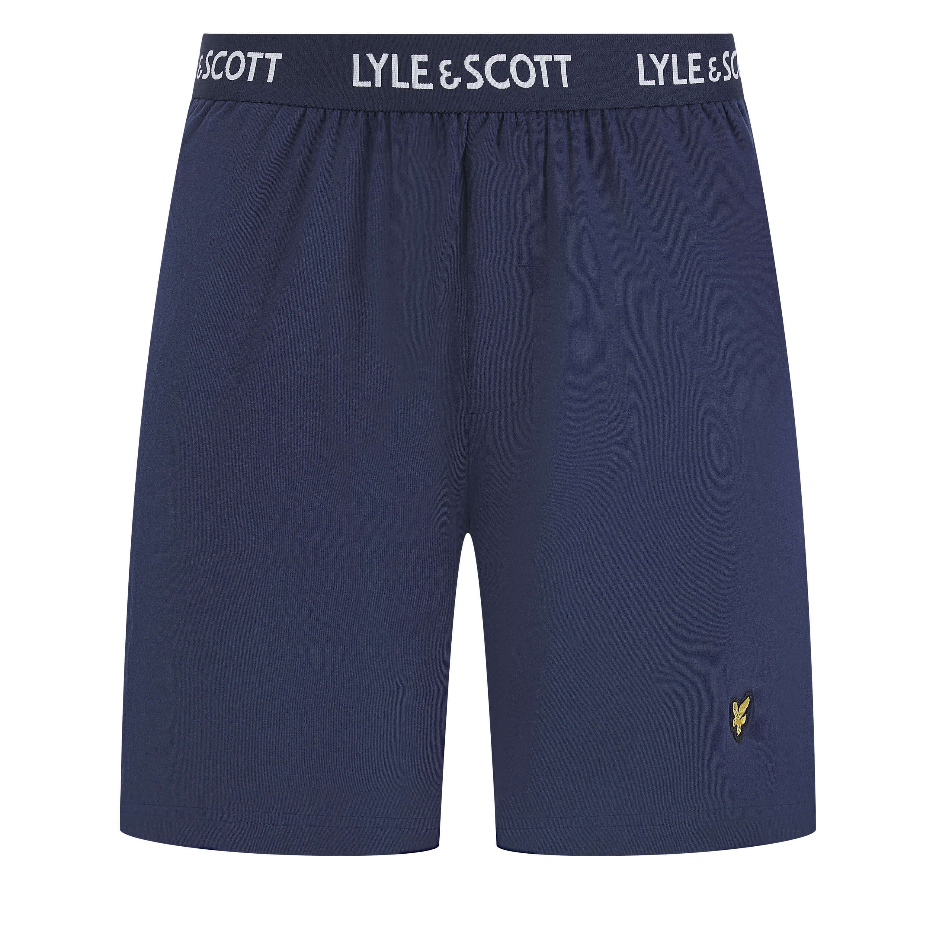 Lyle & Scott Charlie Shorts Lounge Set - Bayberry / Peacoat