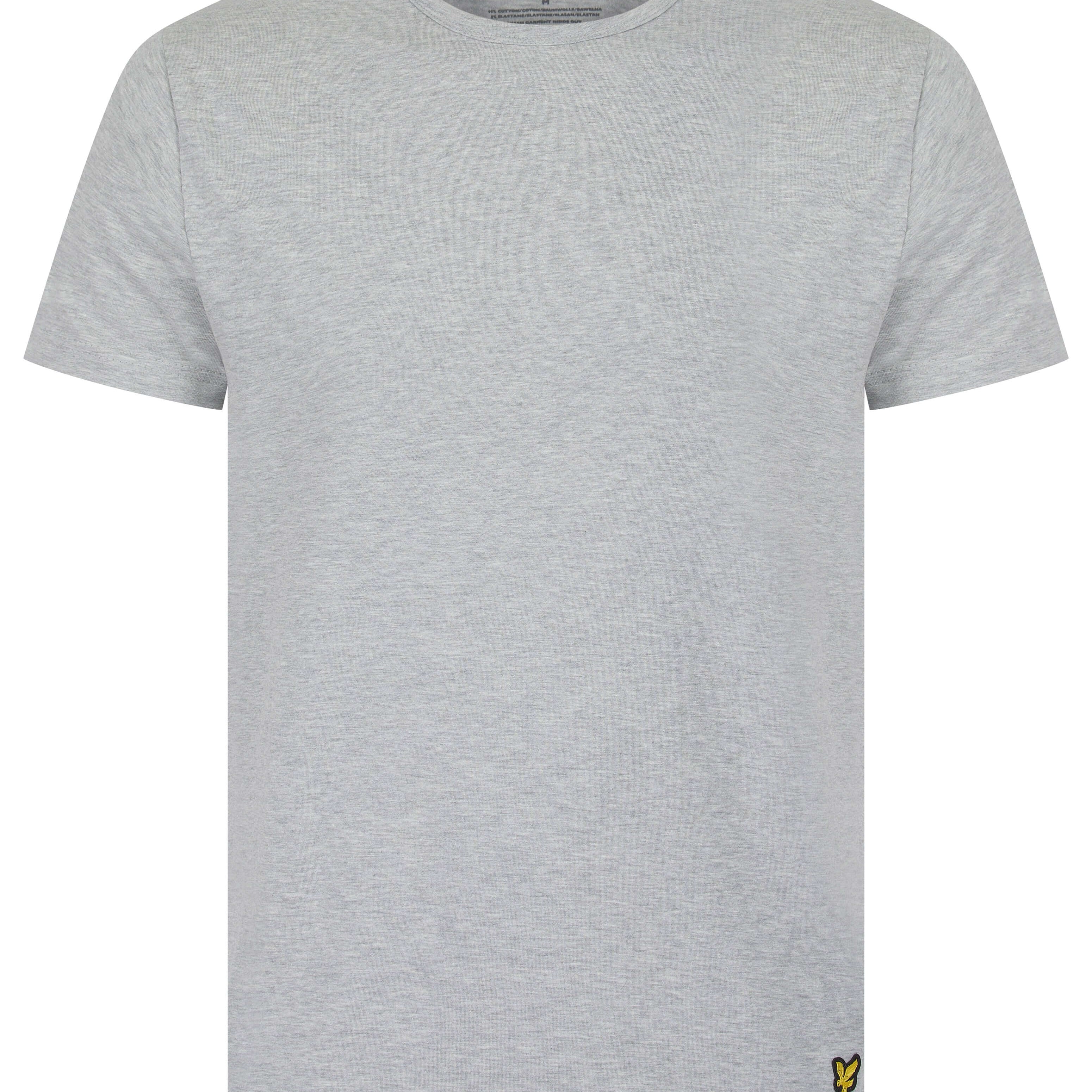 Lyle & Scott Charlie Shorts Lounge Set - Light Grey Melange / Winetasting