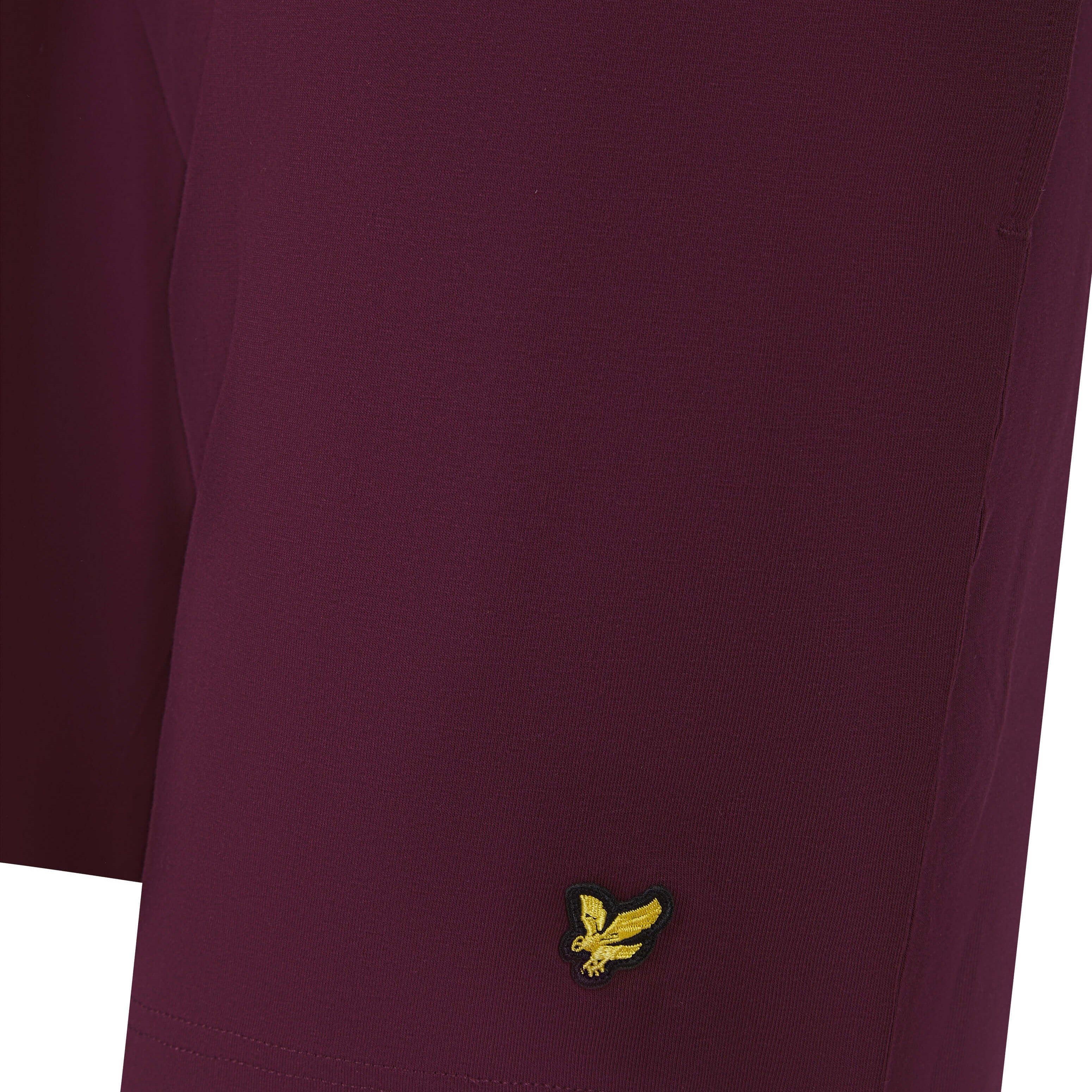 Lyle & Scott Charlie Shorts Lounge Set - Light Grey Melange / Winetasting