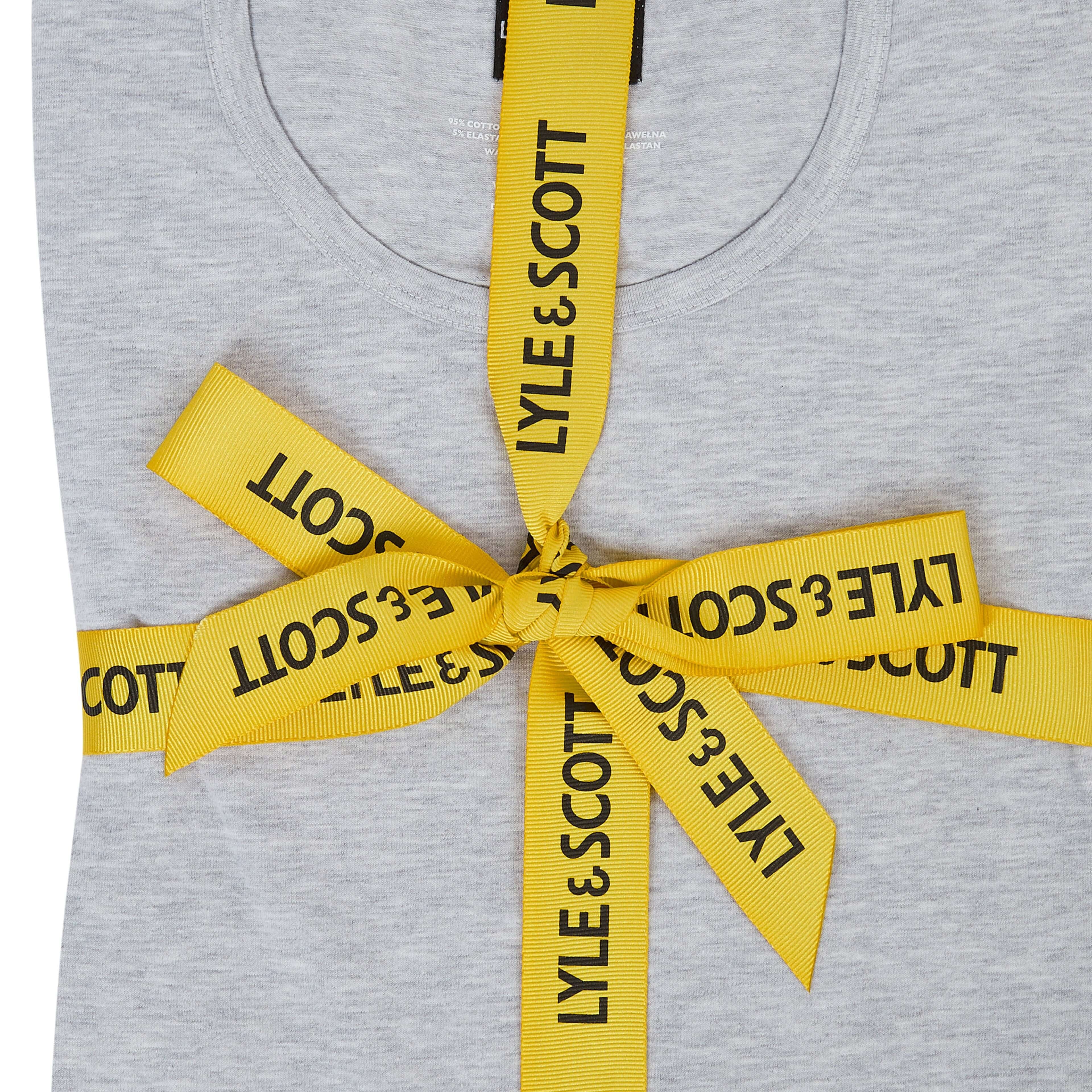 Lyle & Scott Charlie Shorts Lounge Set - Light Grey Melange / Winetasting