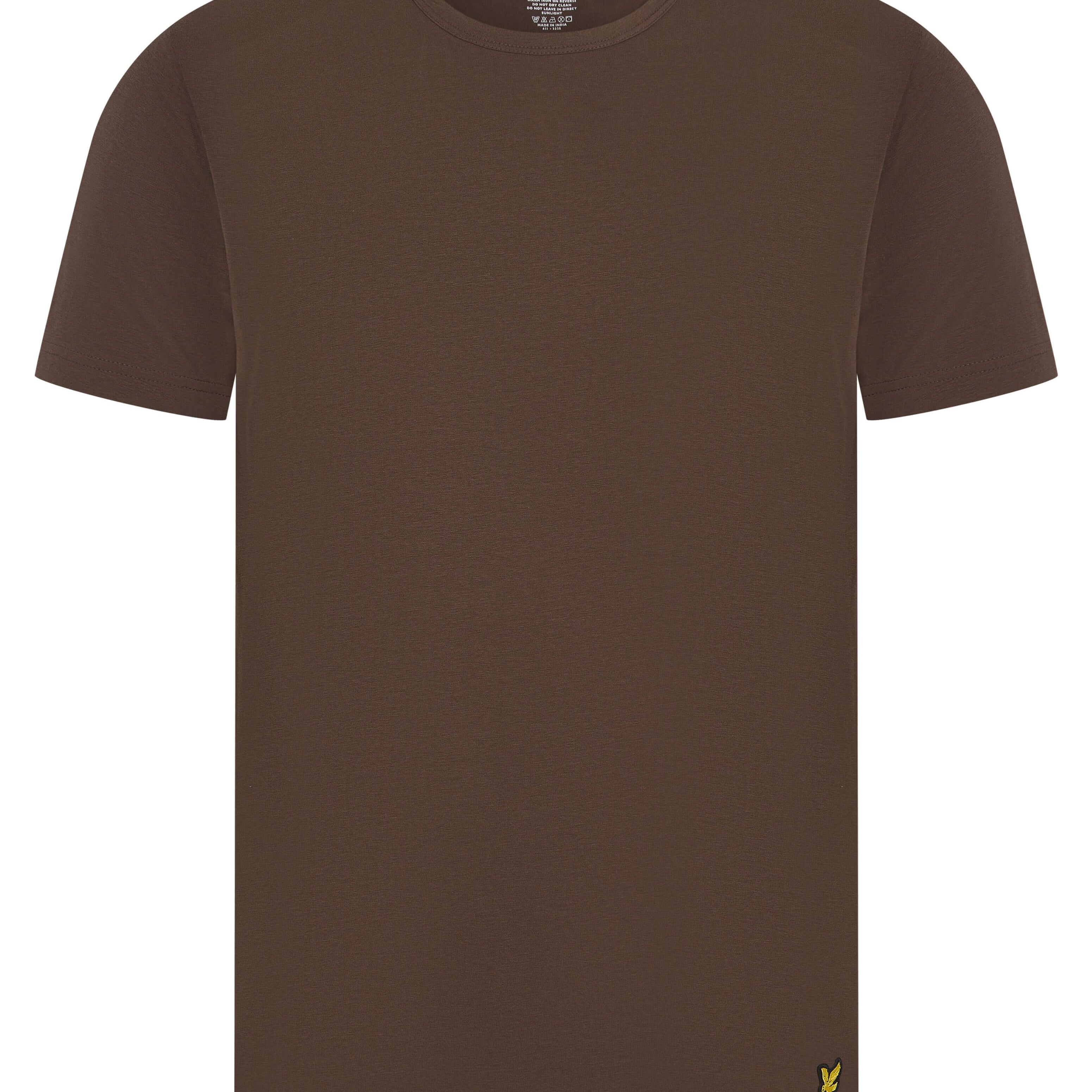 Lyle & Scott Charlie Shorts Lounge Set - Chocolate Brown/Black