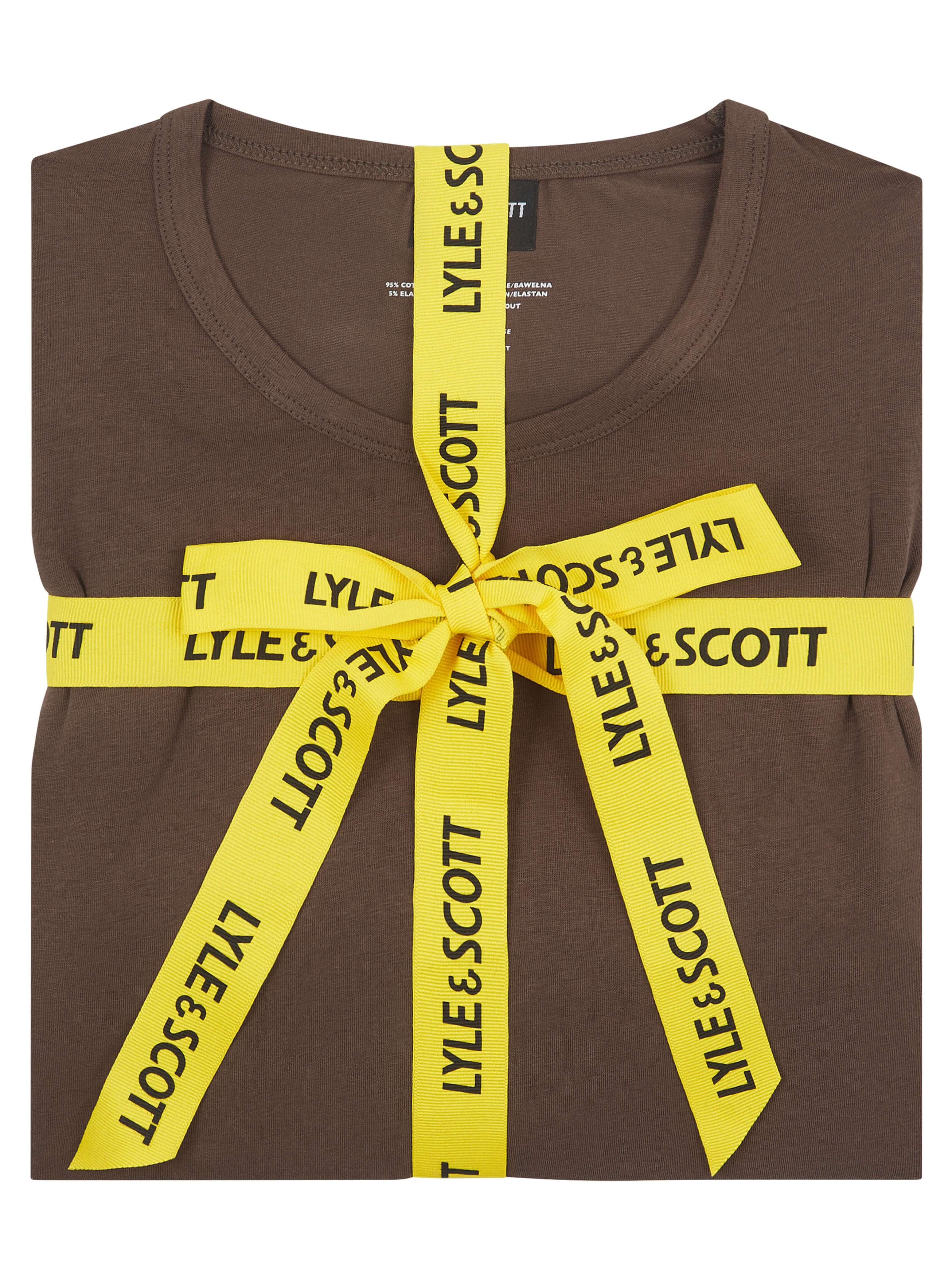 Lyle & Scott Charlie Shorts Lounge Set - Chocolate Brown/Black