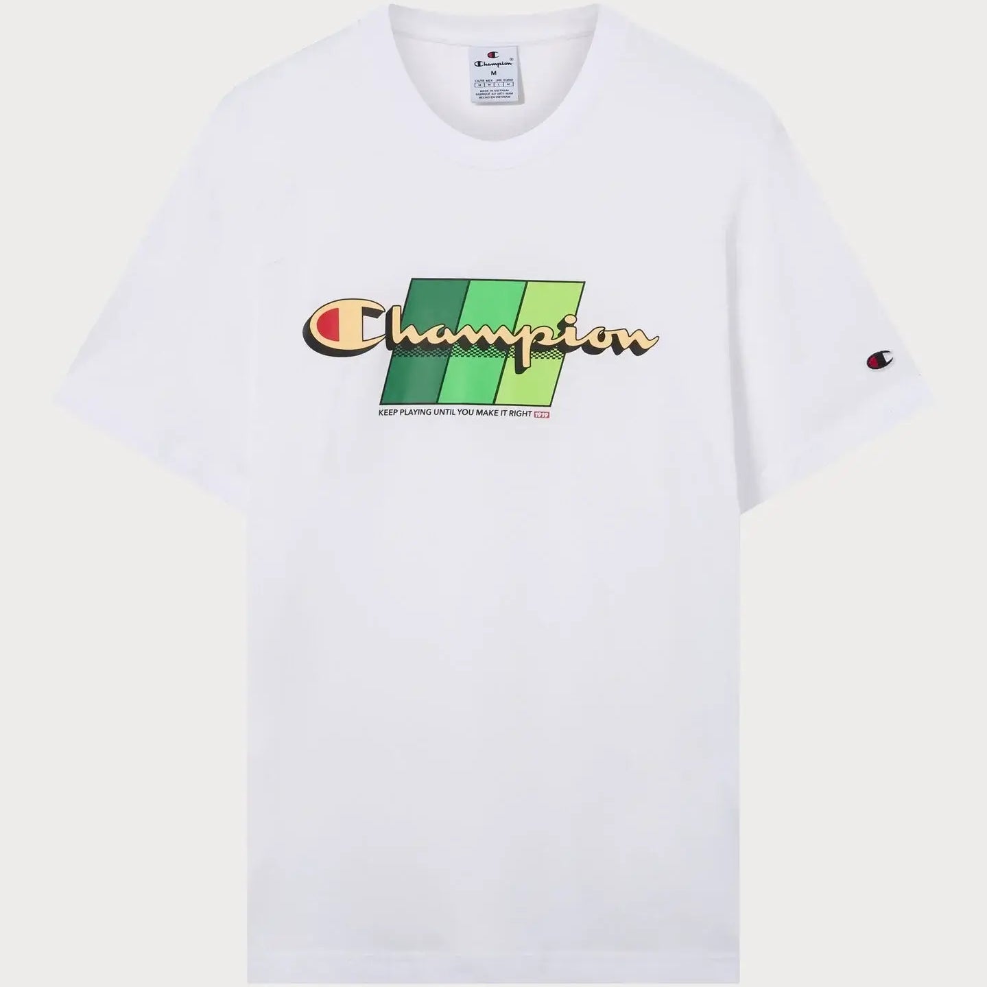 Champion Men's C-Table Graphic T-Shirt- White