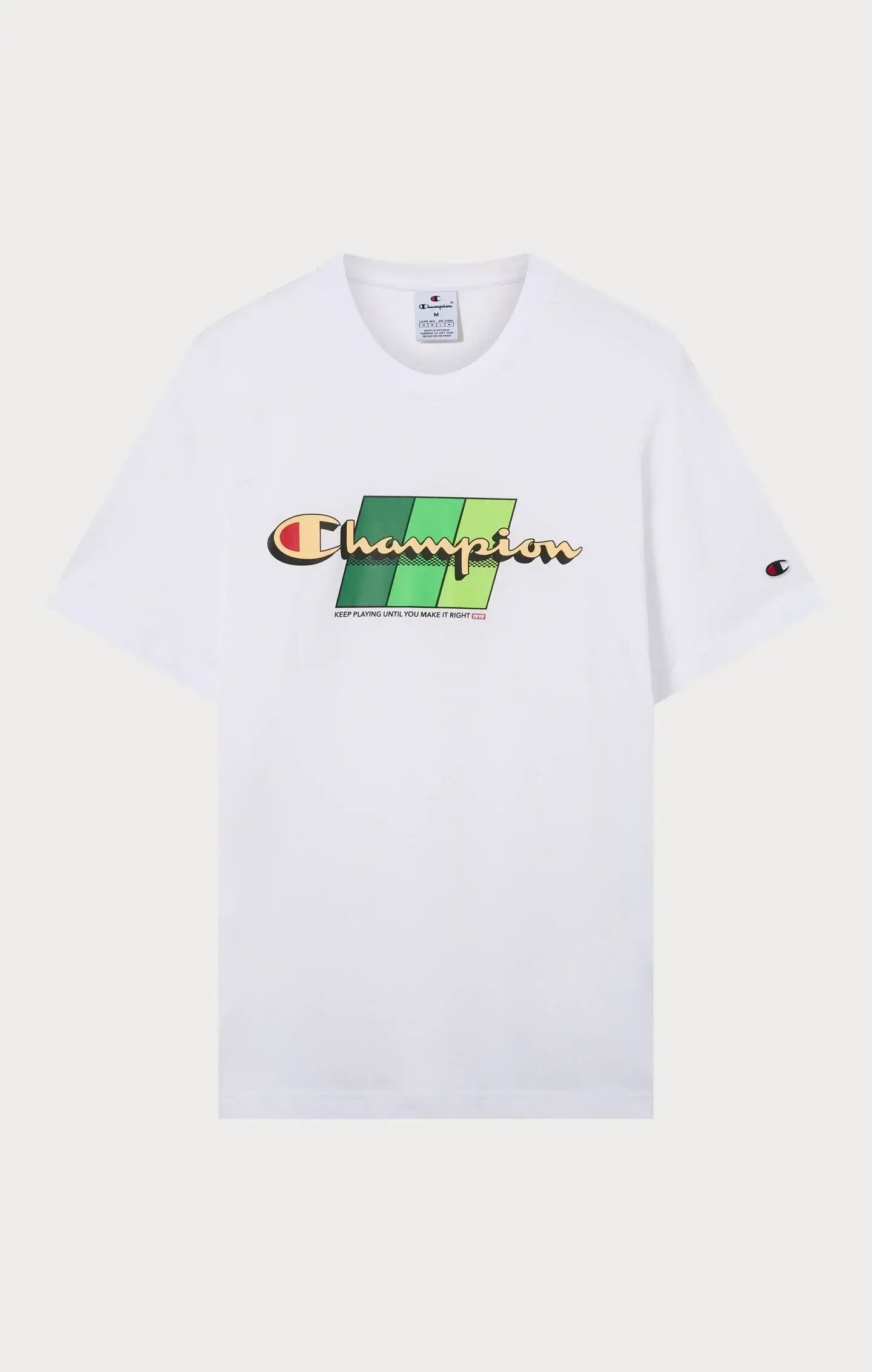 Champion Men's C-Table Graphic T-Shirt- White