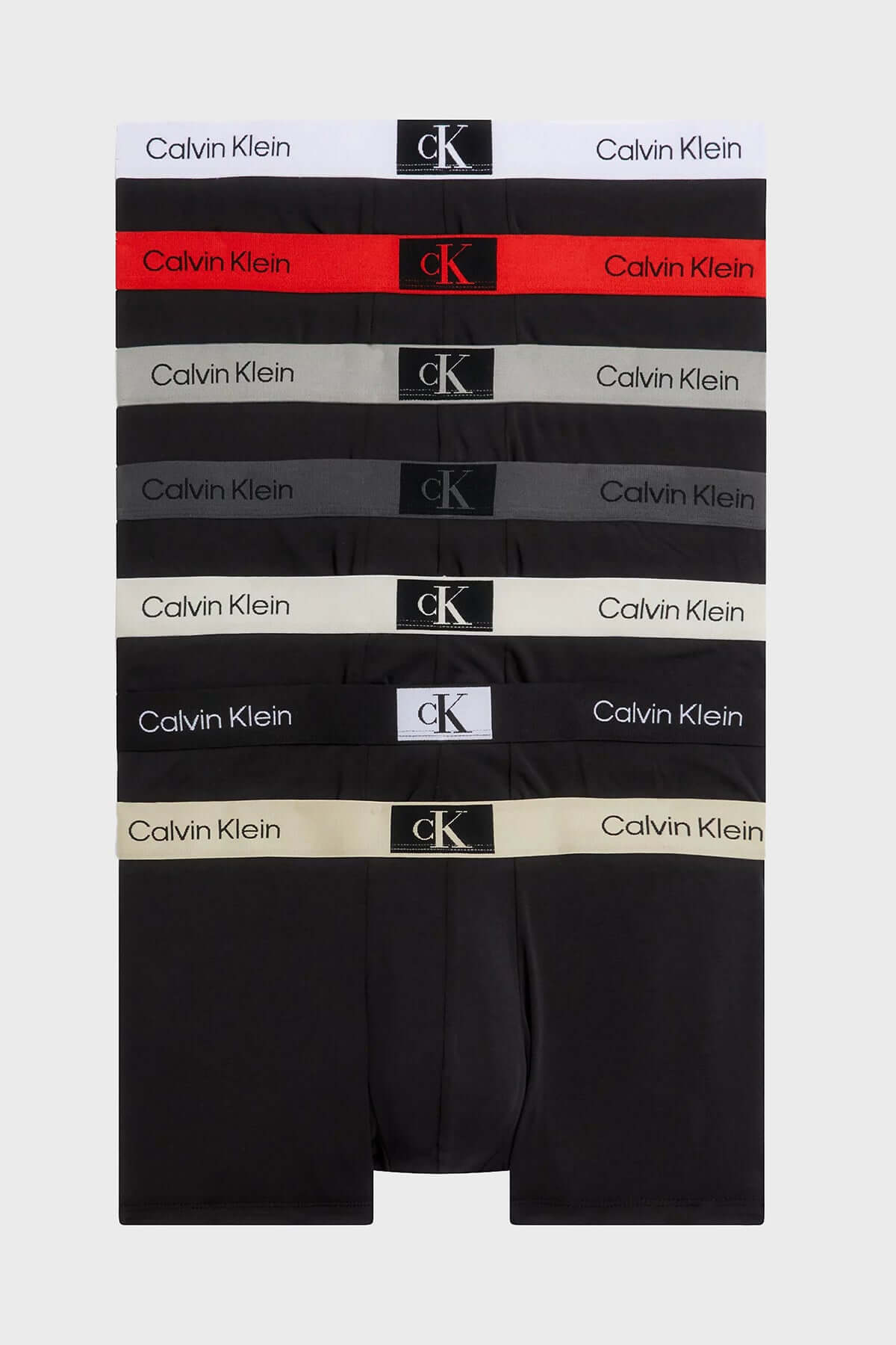 Calvin Klein 7 Pack CK96 Trunks - Black