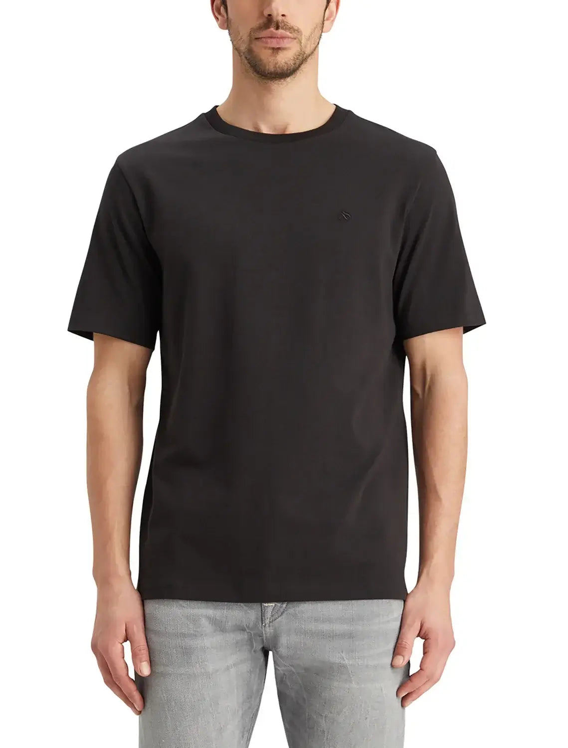 Scotch & Soda CORE Logo T-Shirt in Black – 100% Cotton, Crewneck, Short Sleeve