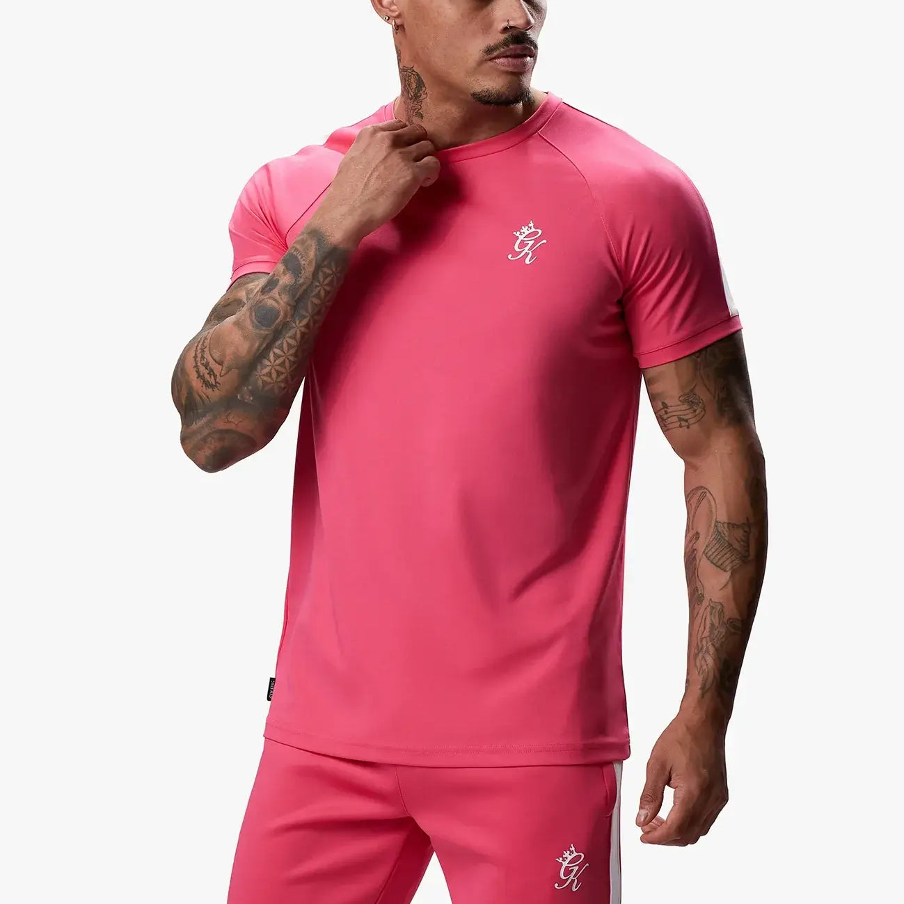 Gym King Core Plus Poly Tee - Fuchsia