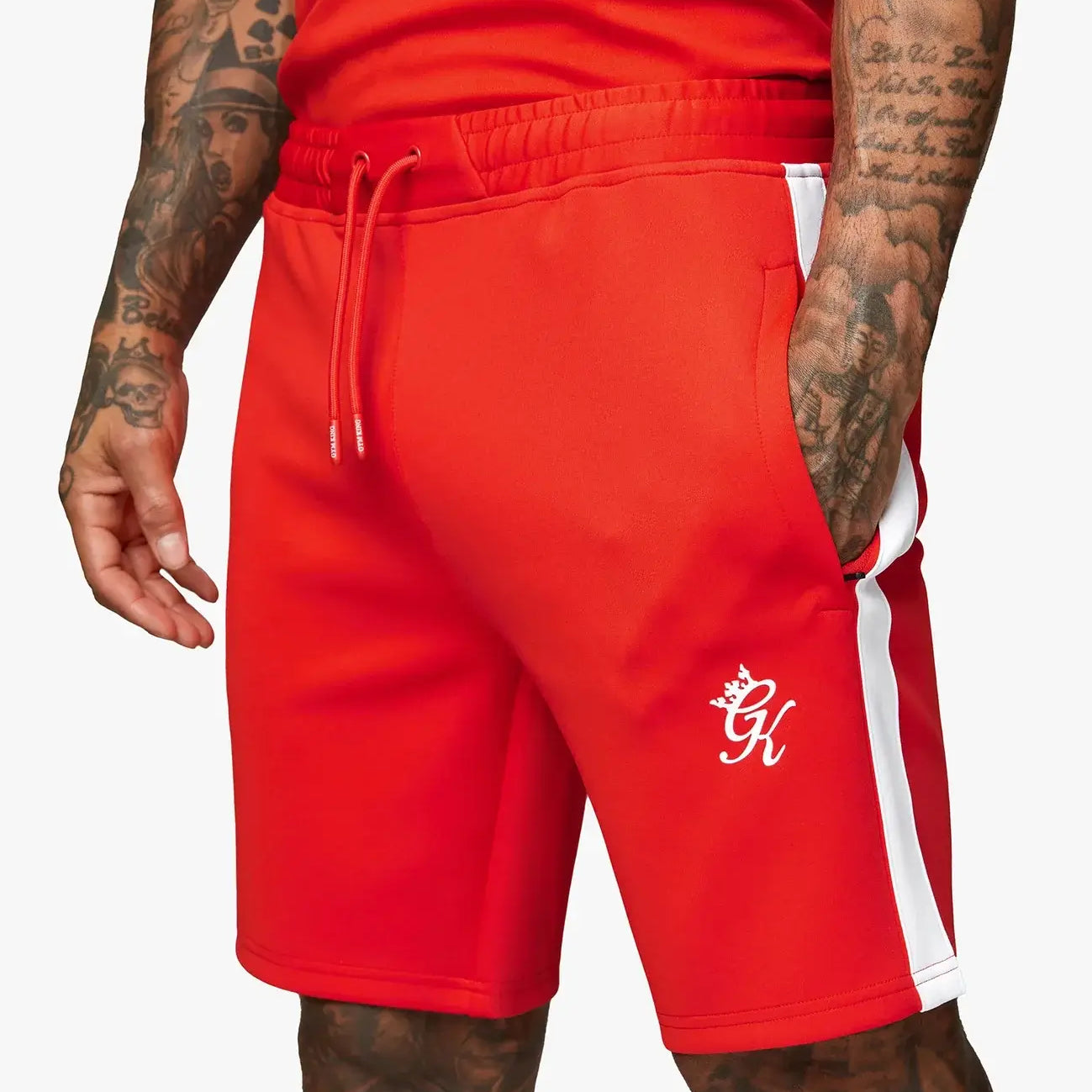 Gym King Core Plus Poly Short - Chilli Red