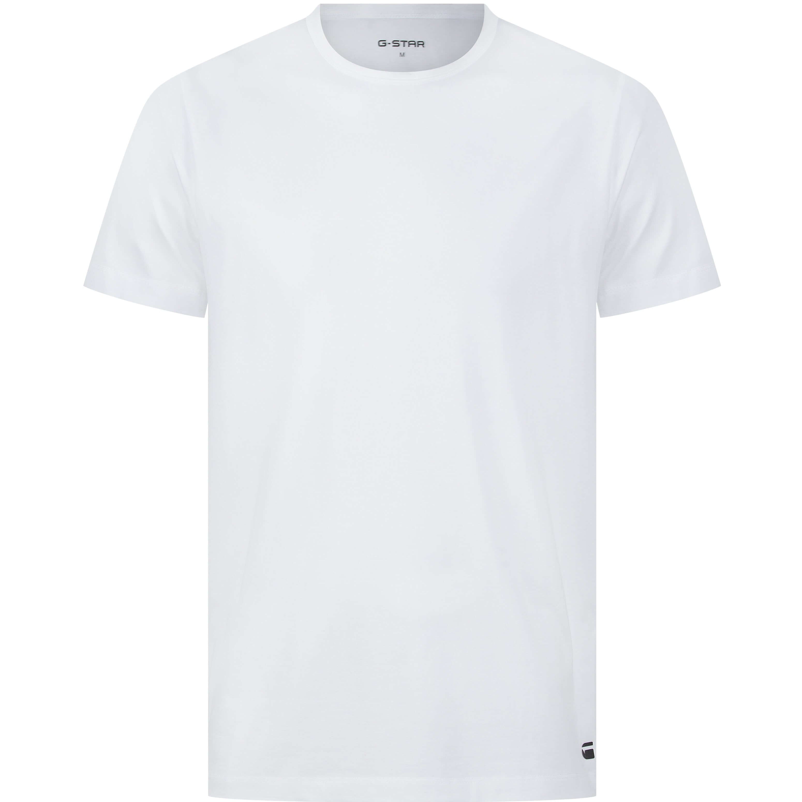 G-Star Men’s 3 Pack Regular Fit T-Shirts – Black, Grey & White | Modal Blend