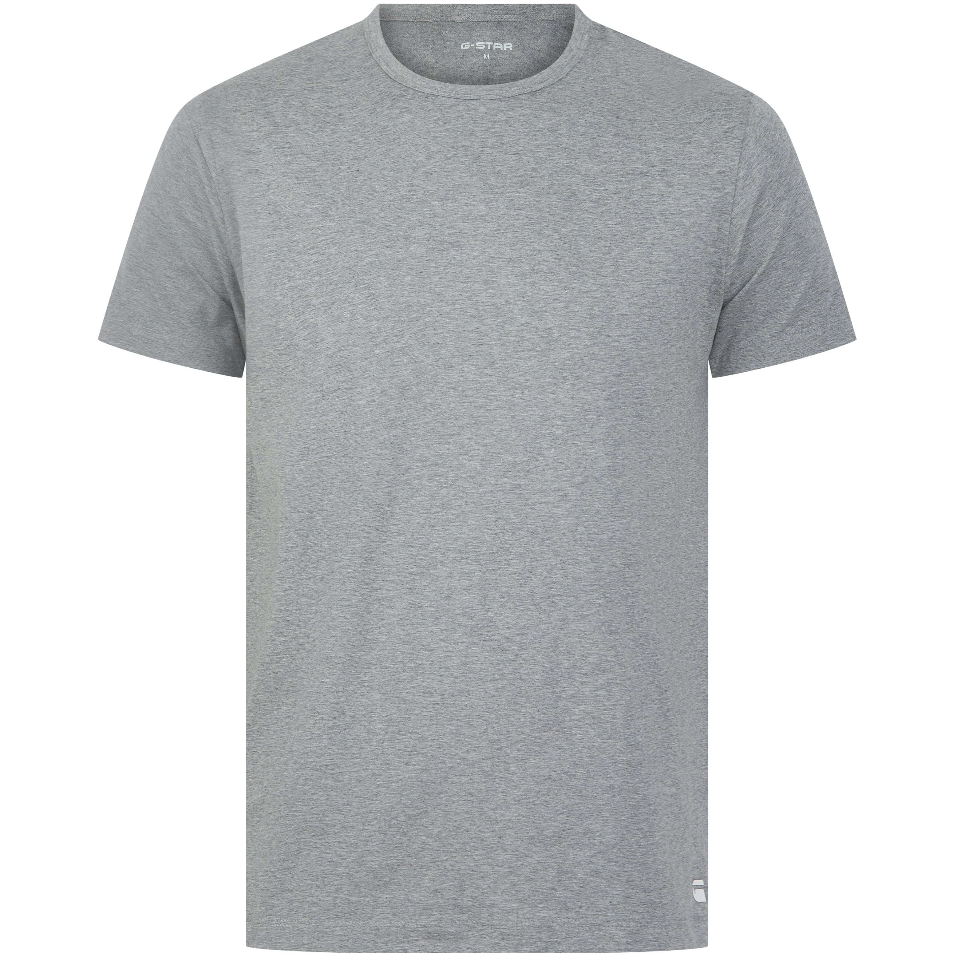 G-Star Men’s 3 Pack Regular Fit T-Shirts – Black, Grey & White | Modal Blend