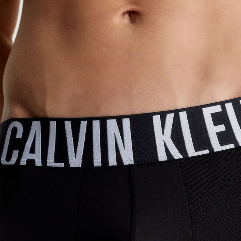 Calvin Klein Underwear 3 Pack Intense Power Cotton Trunks - Black, Multi Colour Logo