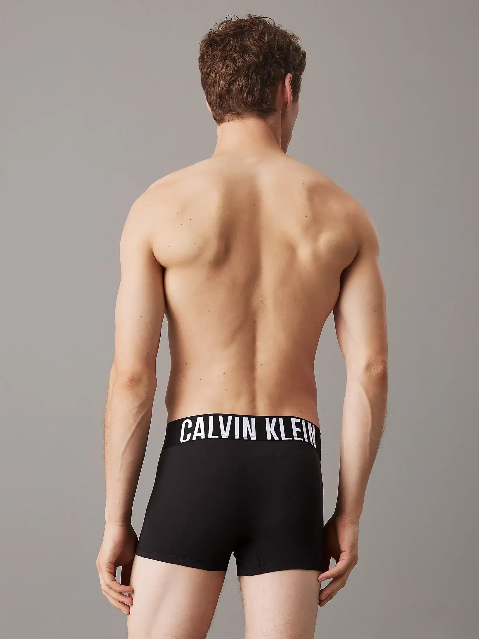 Calvin Klein Underwear 3 Pack Intense Power Cotton Trunks - Black - Coloured Logo