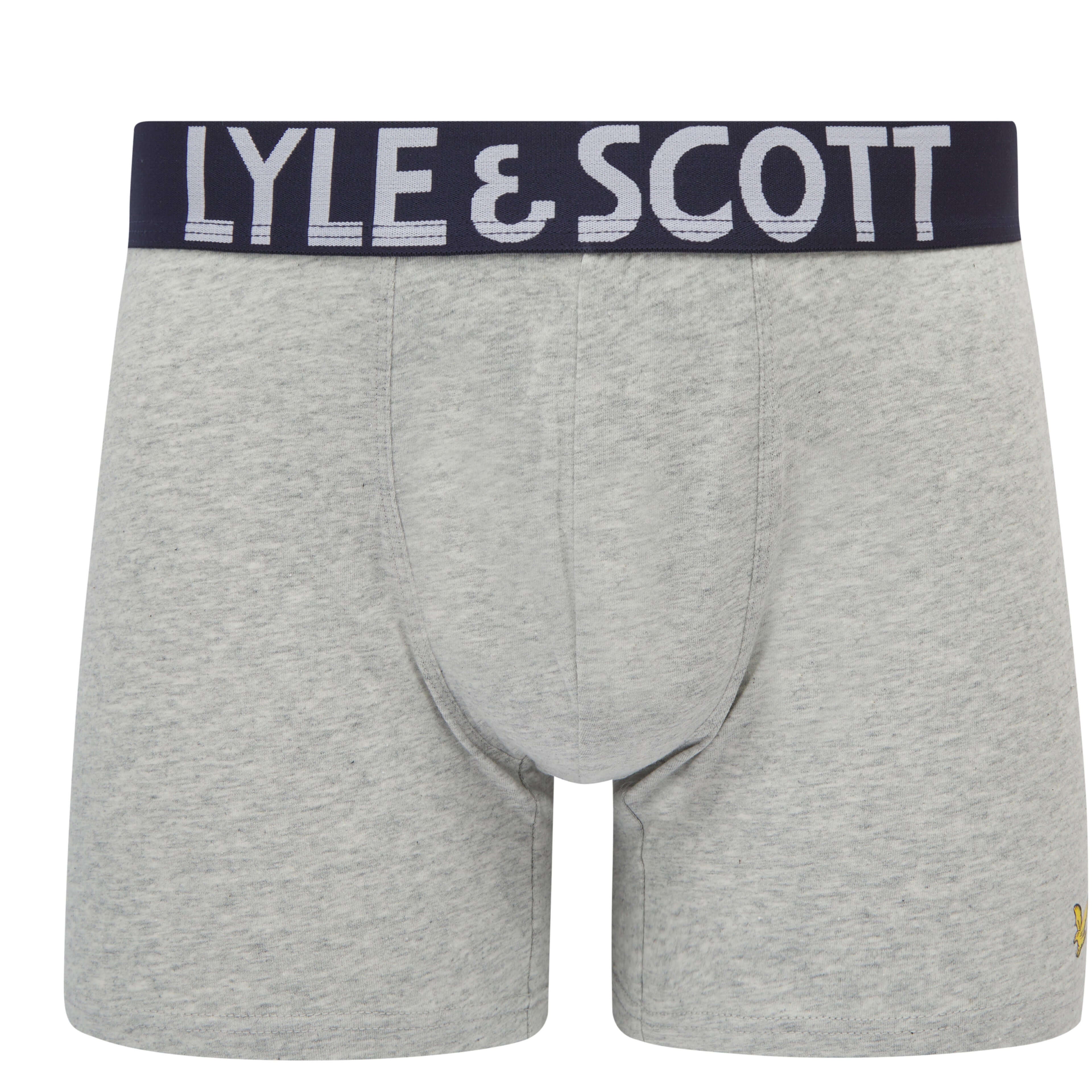 Lyle & Scott 3 Pack Daniel Men's Trunks - Sea Green/Peacoat/Grey Marl