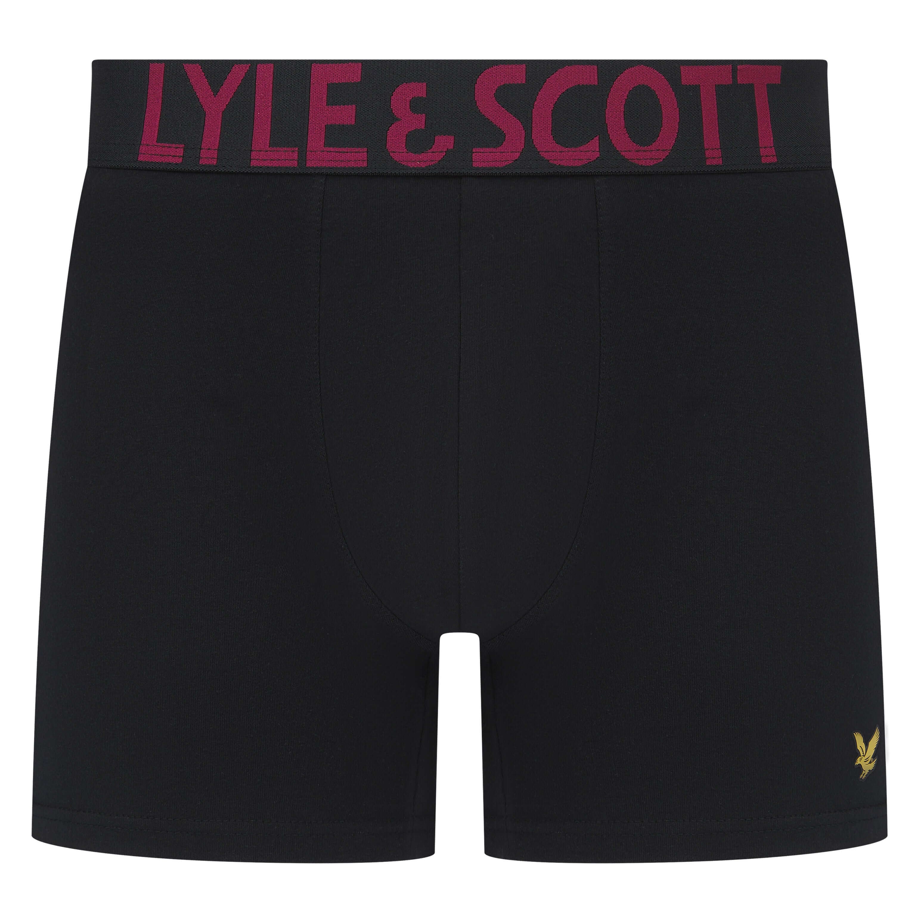 Lyle & Scott 3 Pack Daniel Men's Boxer Briefs - Black Multi Waistbands