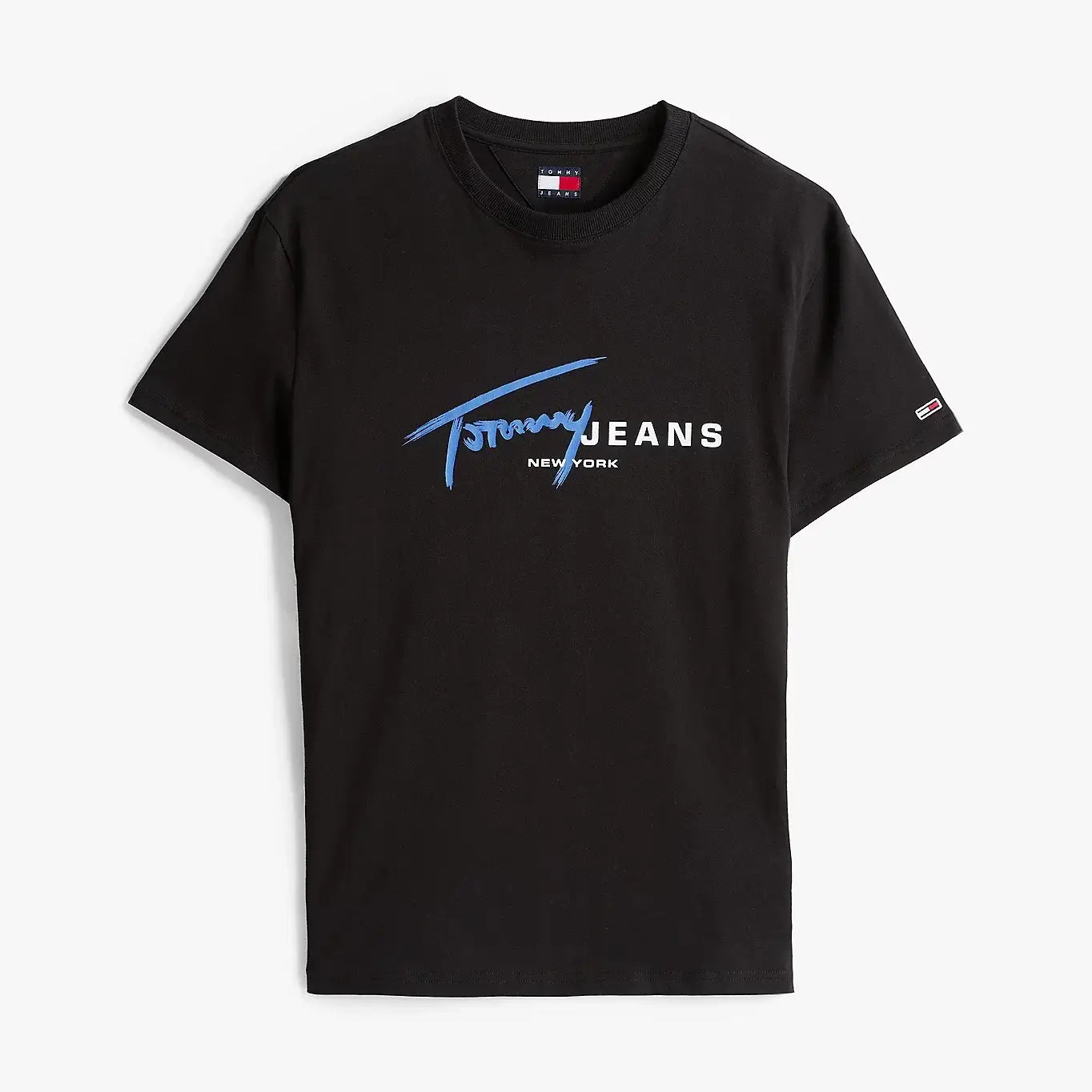 Tommy Hilfiger Graffiti Signature Logo T-Shirt - Black