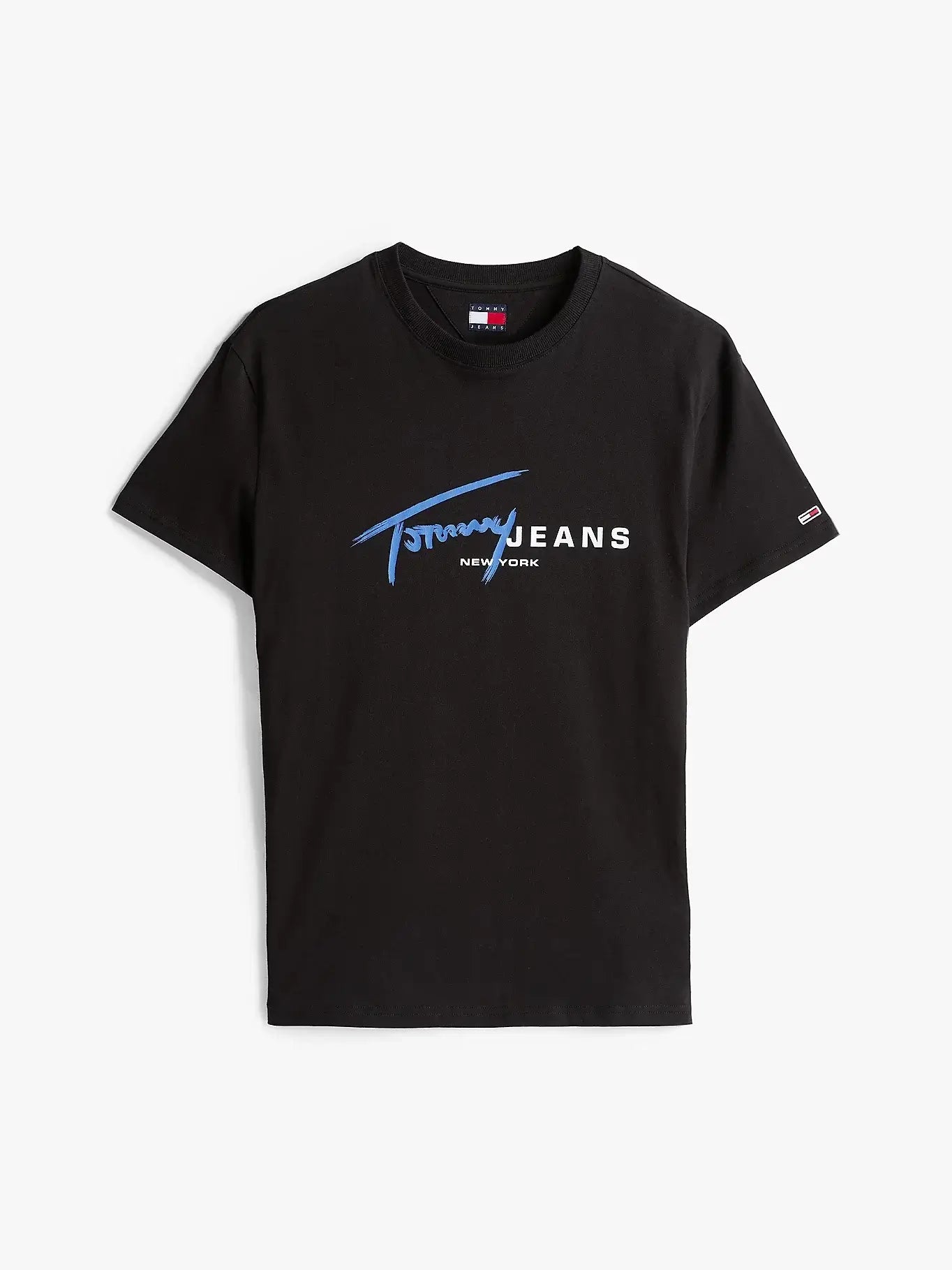Tommy Hilfiger Graffiti Signature Logo T-Shirt - Black