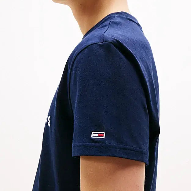 Tommy Hilfiger Graffiti Signature Logo T-Shirt - Dark Blue