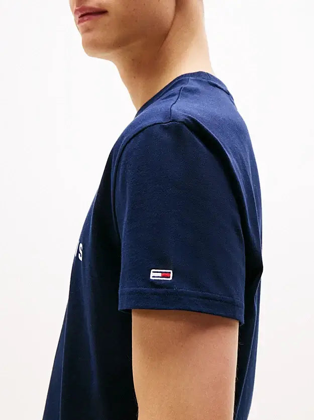 Tommy Hilfiger Graffiti Signature Logo T-Shirt - Dark Blue