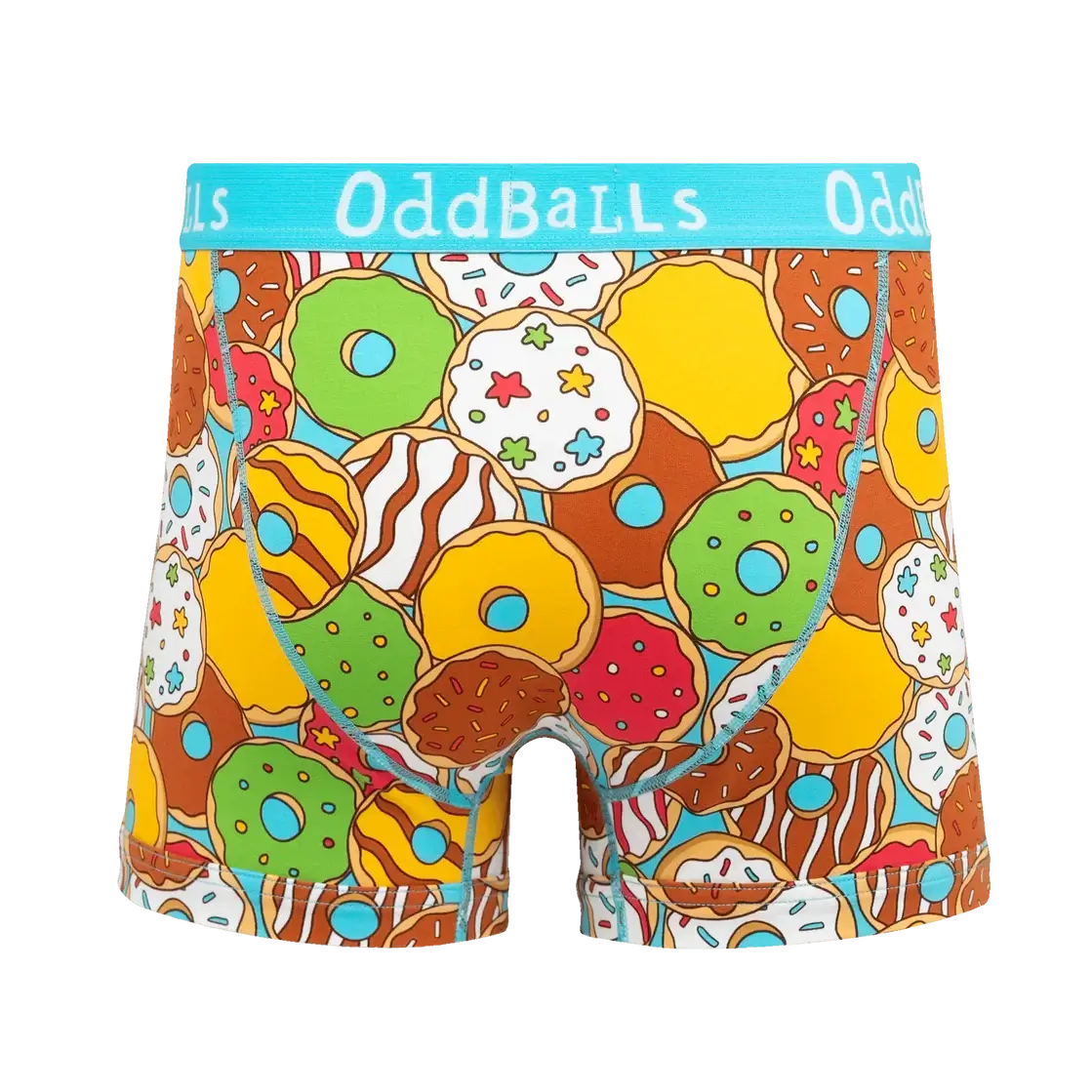 OddBalls Donuts Men's Cotton Boxer Shorts – back view