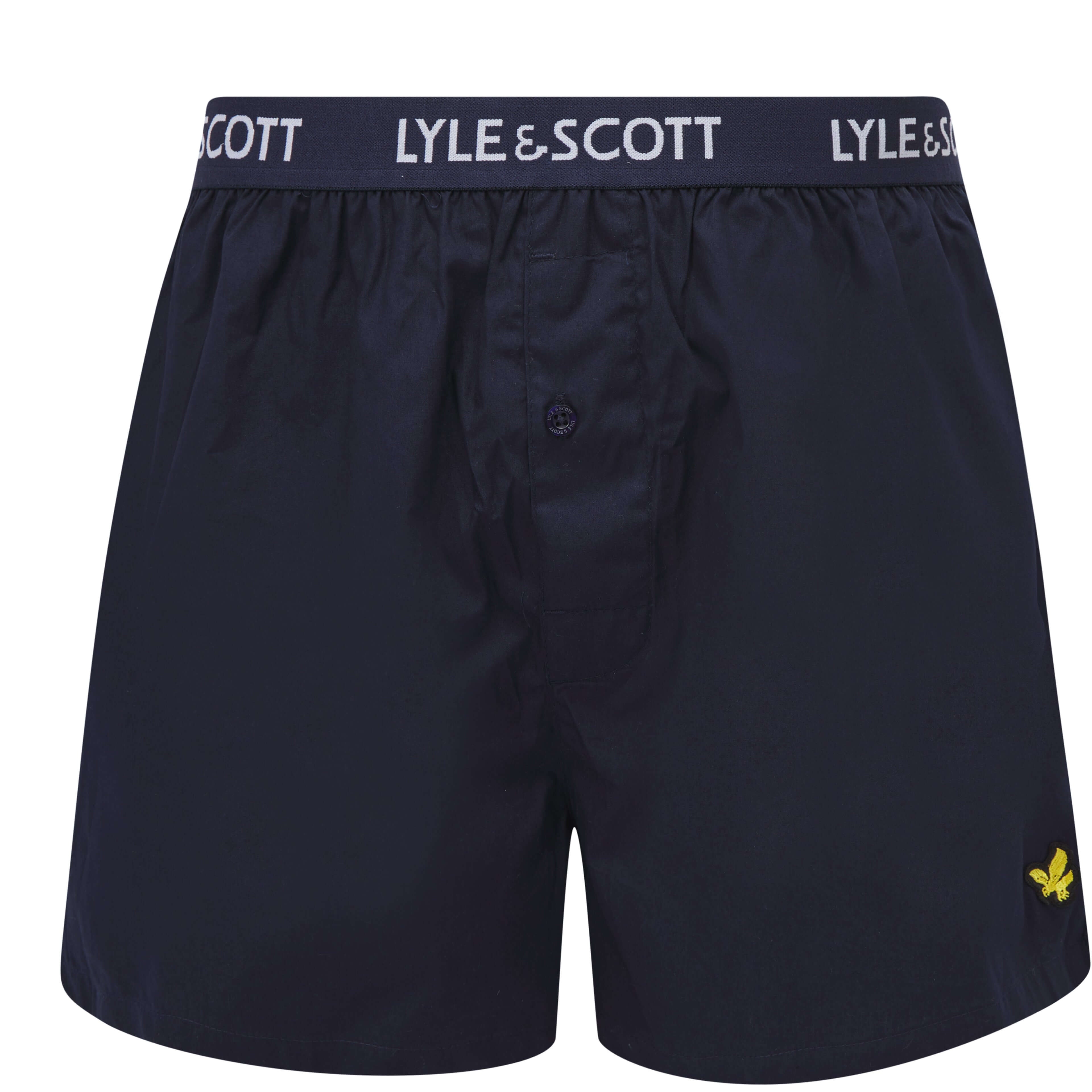 Lyle & Scott 2 Pack Men's Dylan Woven Boxers - Ballet Slipper/Peacoat