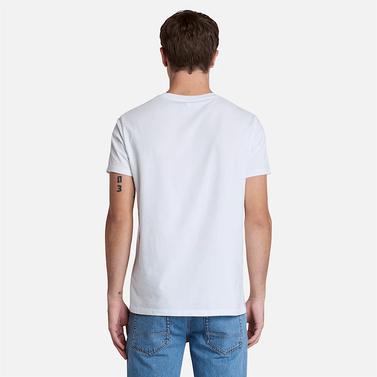 Timberland Dunstan River 3 Pack T-Shirt for Men - 100% Cotton, Black/Grey/White