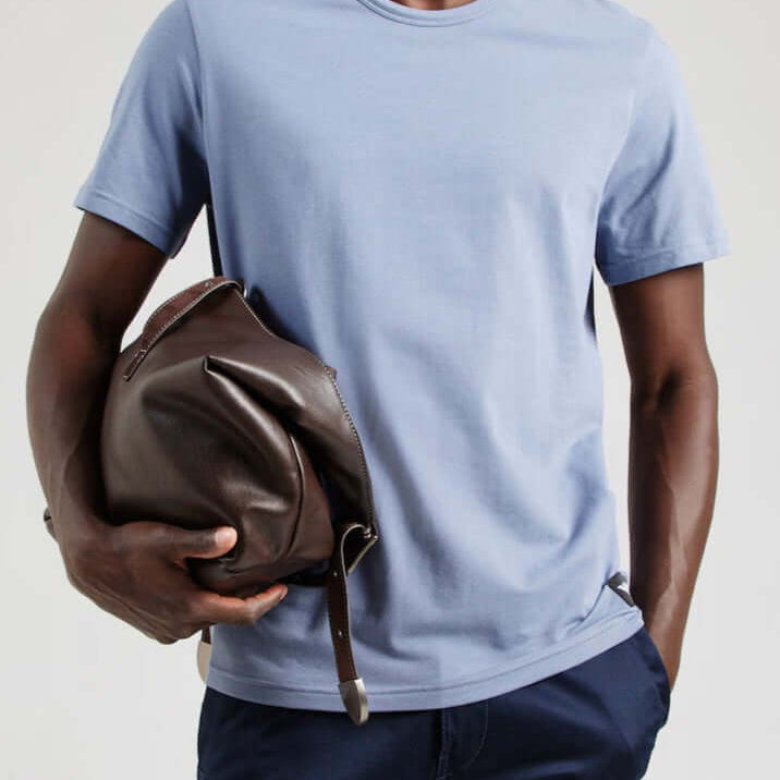 Emporio Armani 2-Pack Crew Neck Stretch Cotton Lounge T-Shirts - Peacoat / Light Blue